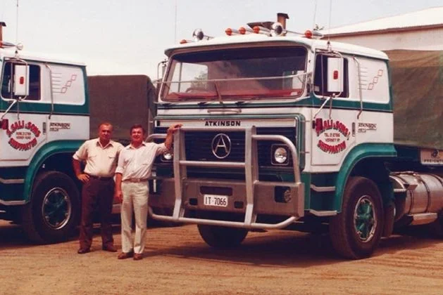 Restored transport truck at MOVE