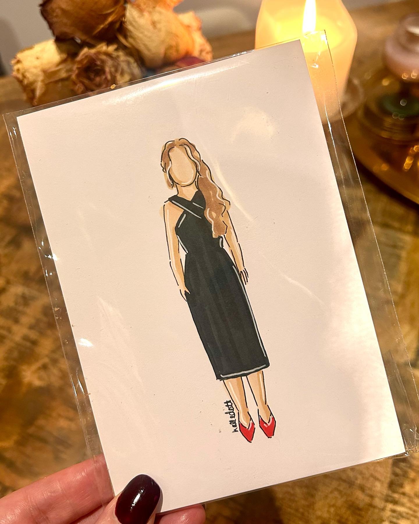 Got drawn by the amazingly talented @halledott.art at the COC wedding industry event and completely forgot to collect it! 🫣 

The wonderful Halle posted it to me and I love it 💕 Thank you so much! Anyone looking at getting favours for guests, don&r