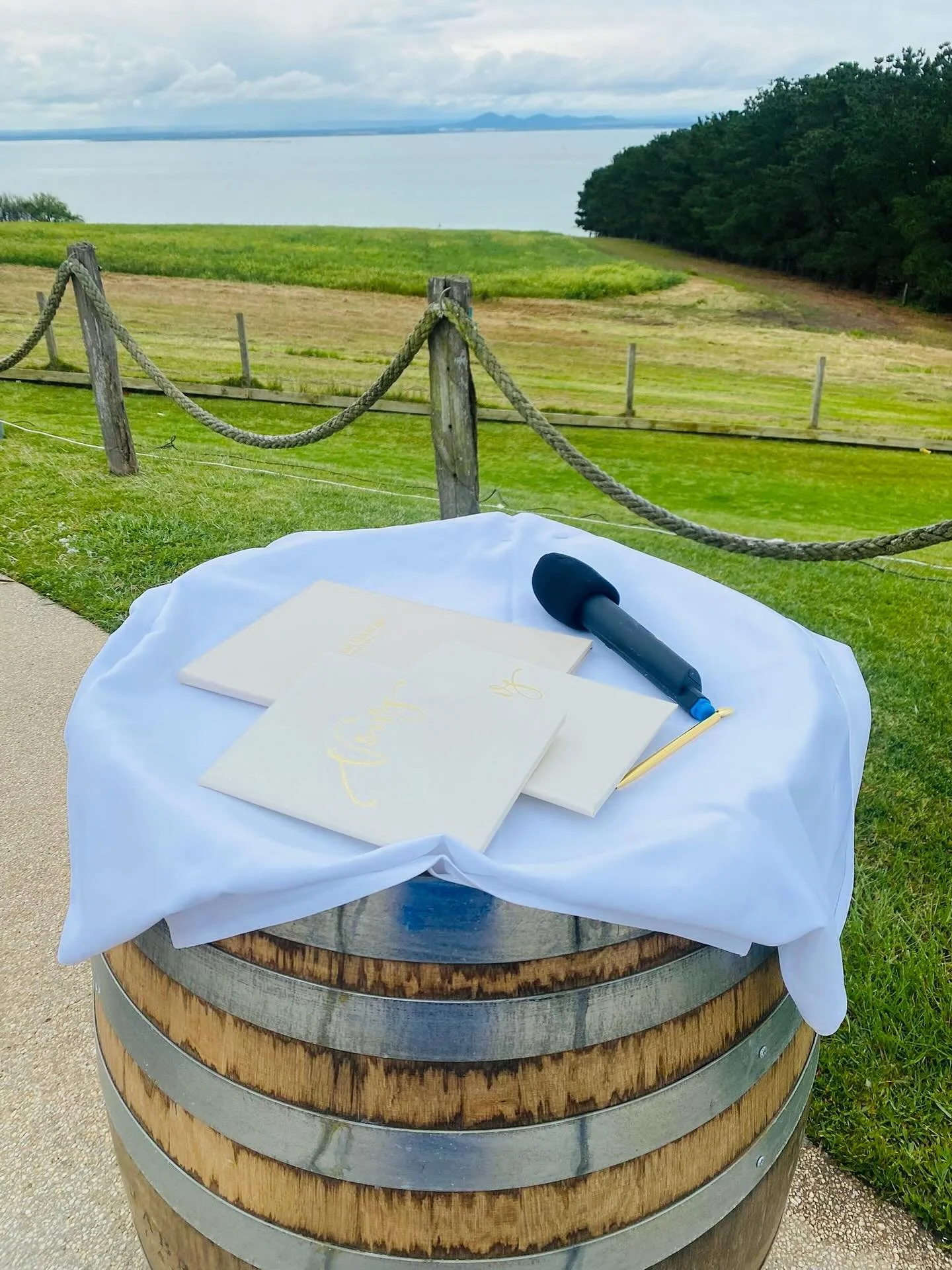 J &amp; A you are married! What an incredible day down at @jackrabbitweddings . 

After a full day of rain, the heavens closed just in time for us to perform the ceremony and continued to pour down just after. It was meant to be &hearts;️