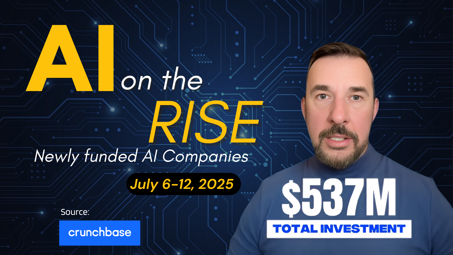 AI on the Rise: $537M Invested in Early-Stage AI Startups (July 6–12, 2025)