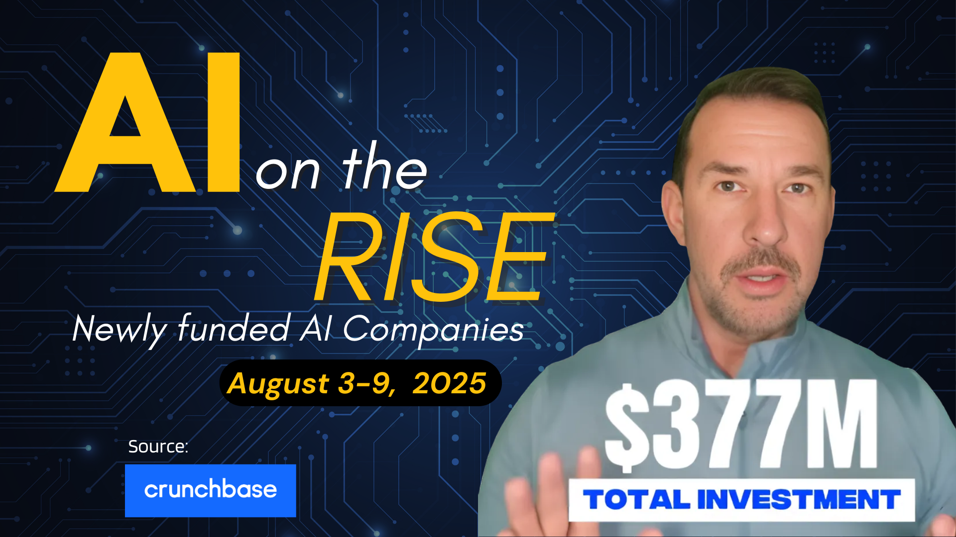 AI on the Rise: $377M Invested in Early-Stage AI Startups (August 3–9, 2025)