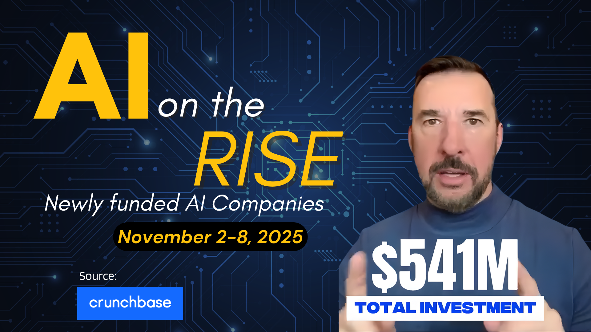 AI on the Rise: $541M Invested in Early-Stage AI Startups (November 2–8, 2025)