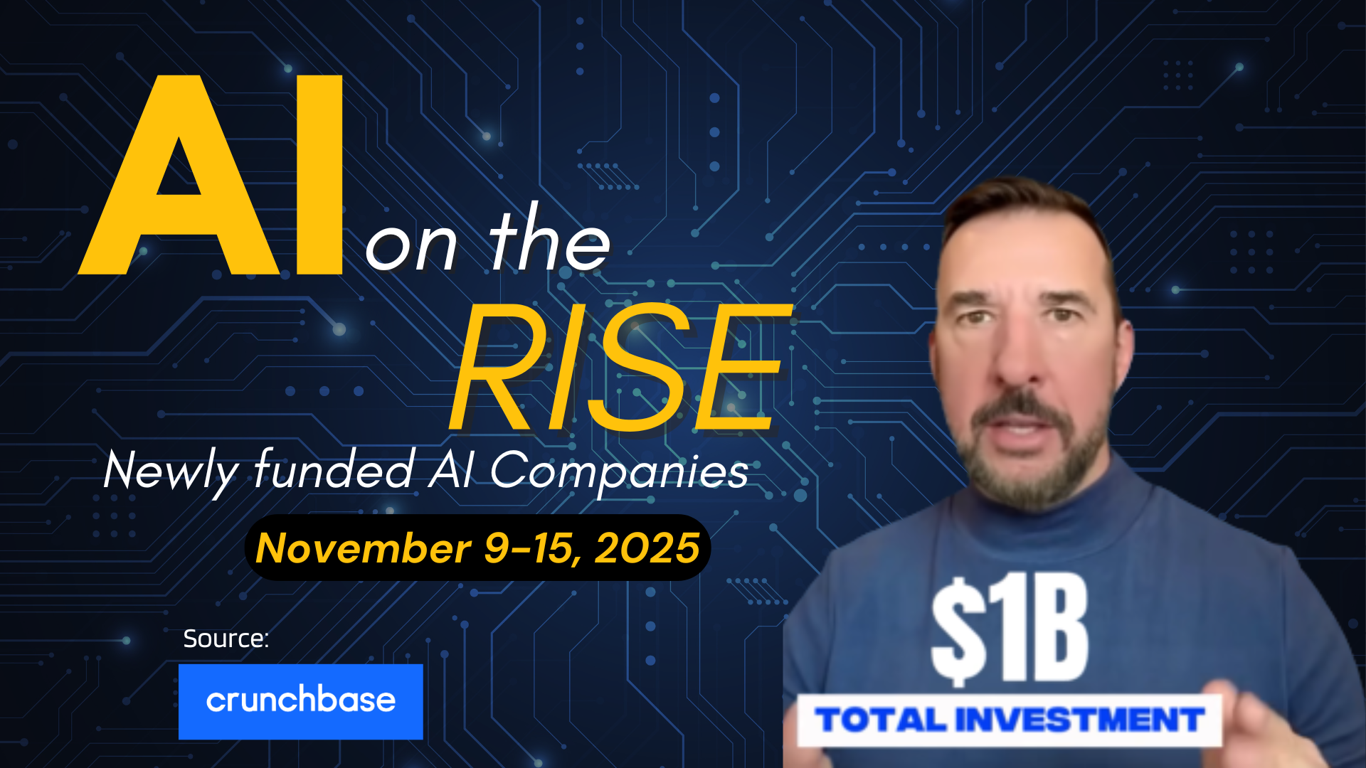 AI on the Rise: $1B in Early-Stage AI Funding (November 9–15, 2025)