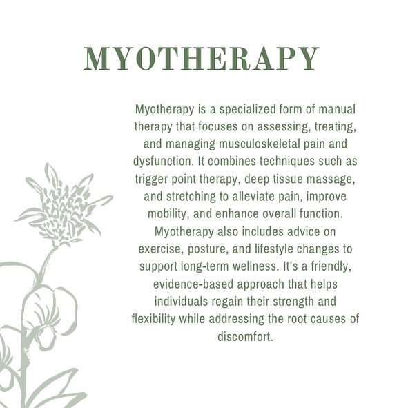What&rsquo;s Myotherapy