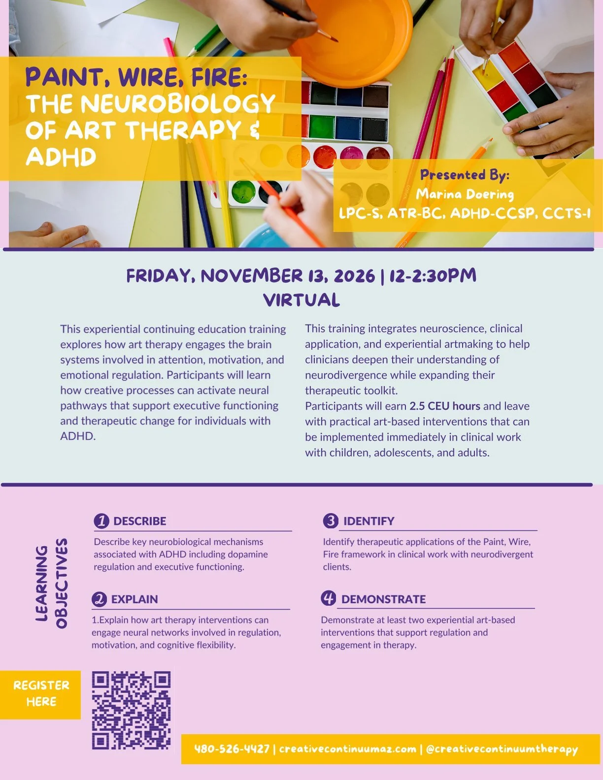 Continuing Education/Professional Trainings — Creative Continuum Therapy