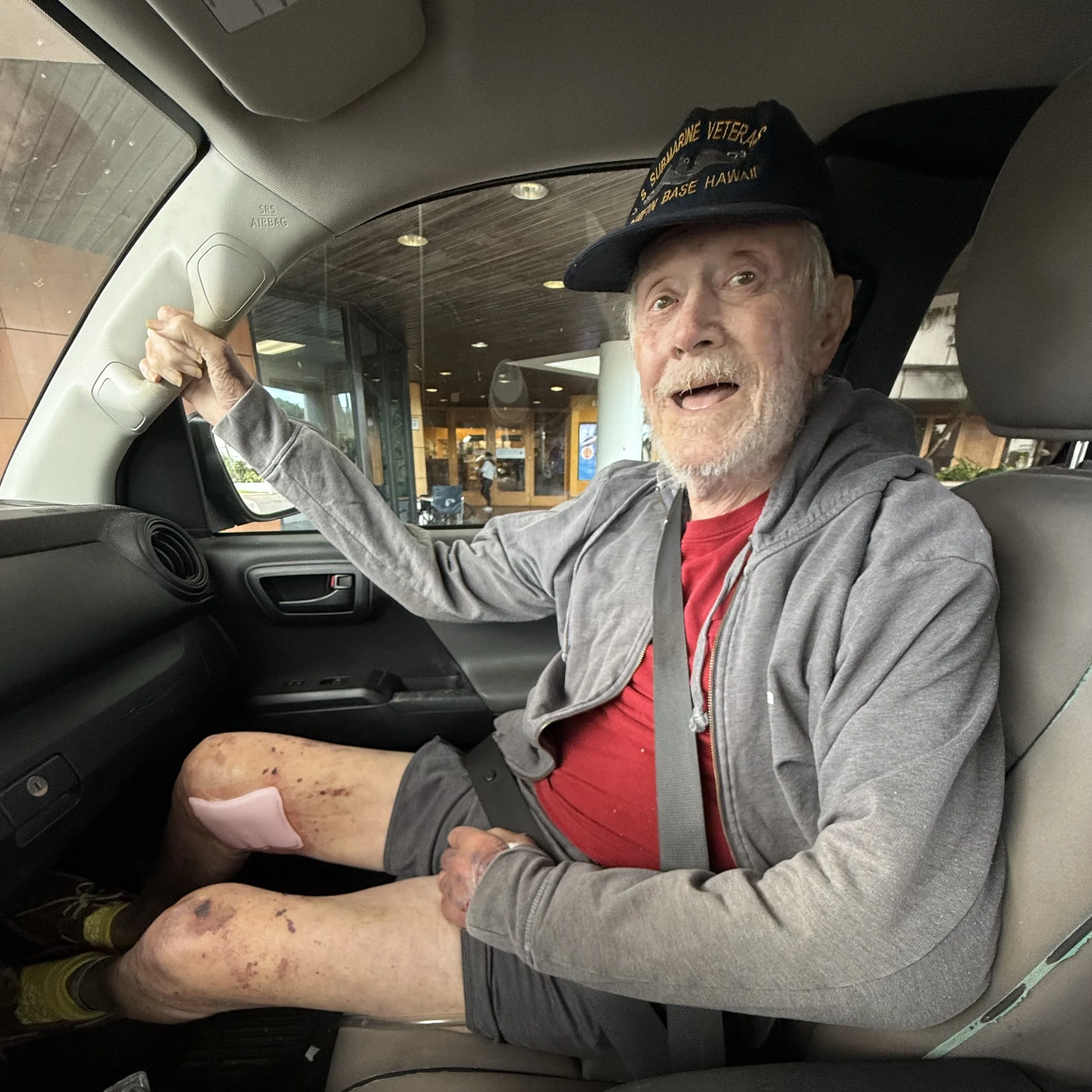 Someone’s very happy to go home