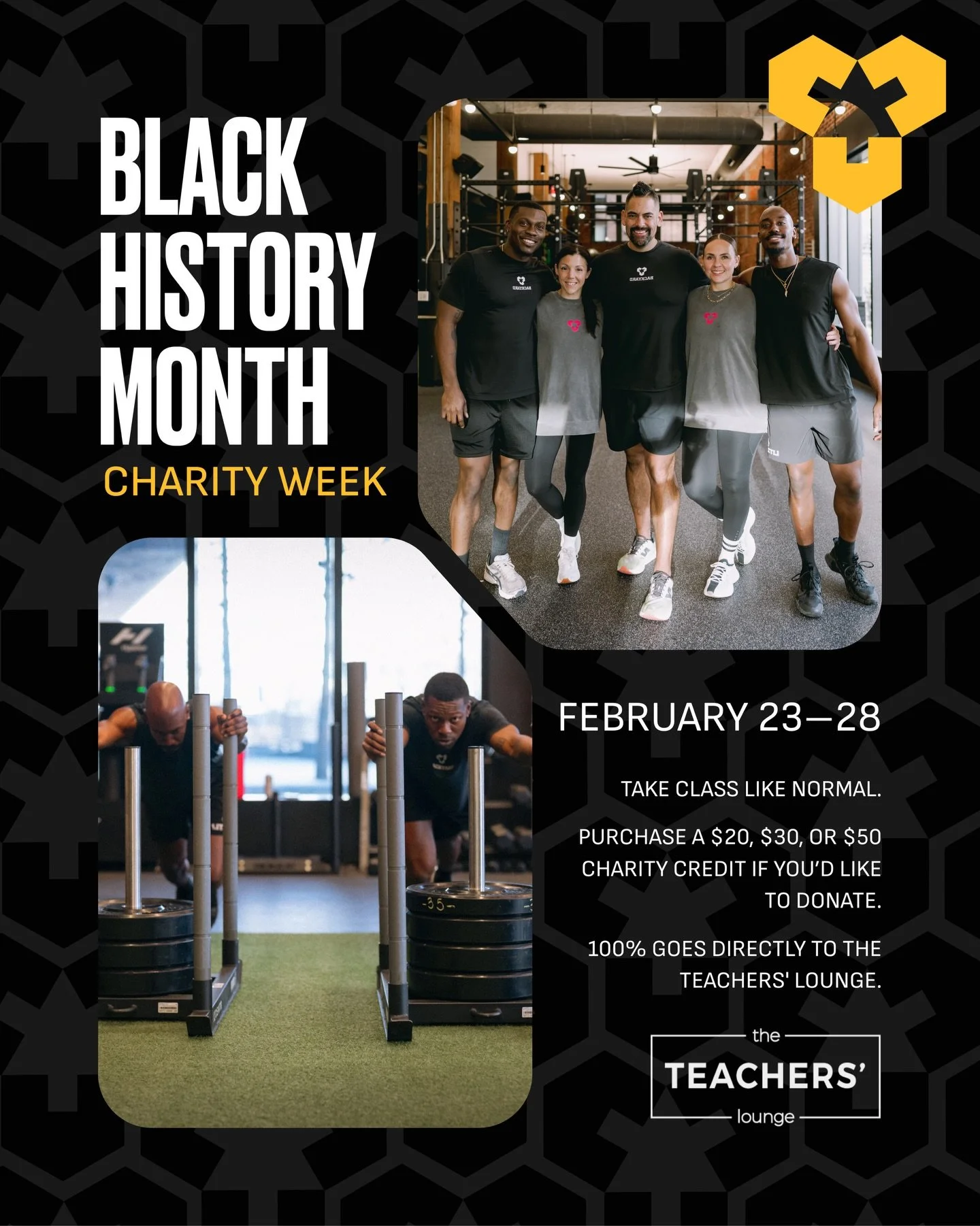 As Black History Month comes to a close, we&rsquo;re showing up strong, in the gym and in our community.

Lit2Lift chose this year&rsquo;s charity: The Teachers&rsquo; Lounge, a nonprofit supporting and empowering educators across Massachusetts.

🗓 