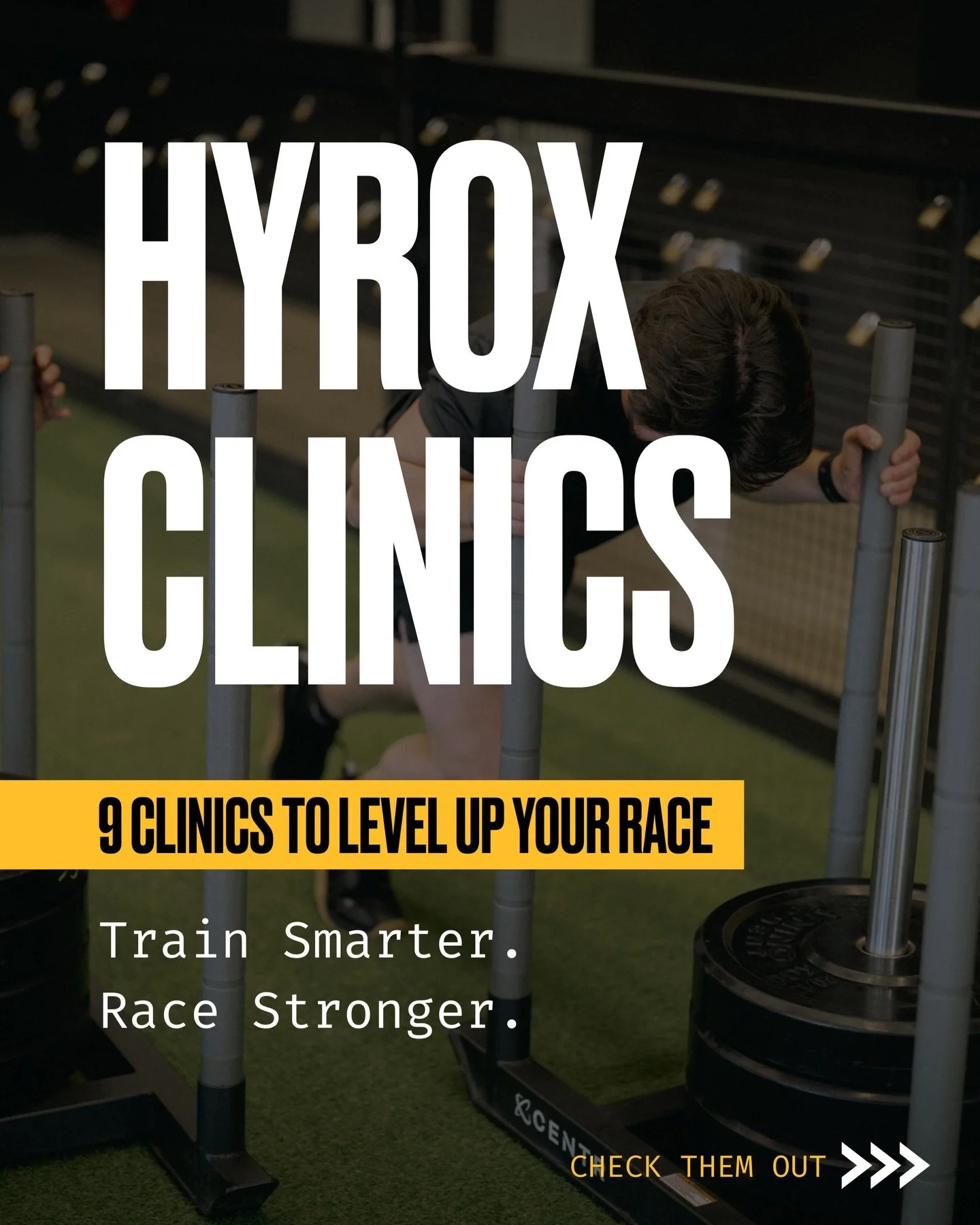 Every station. Every run. Every decision.

Our HYROX clinic series is built to help you move with purpose on race day, so you can race with confidence and a clear plan.

Check out all 9 clinics + start training with intention. Link in bio.