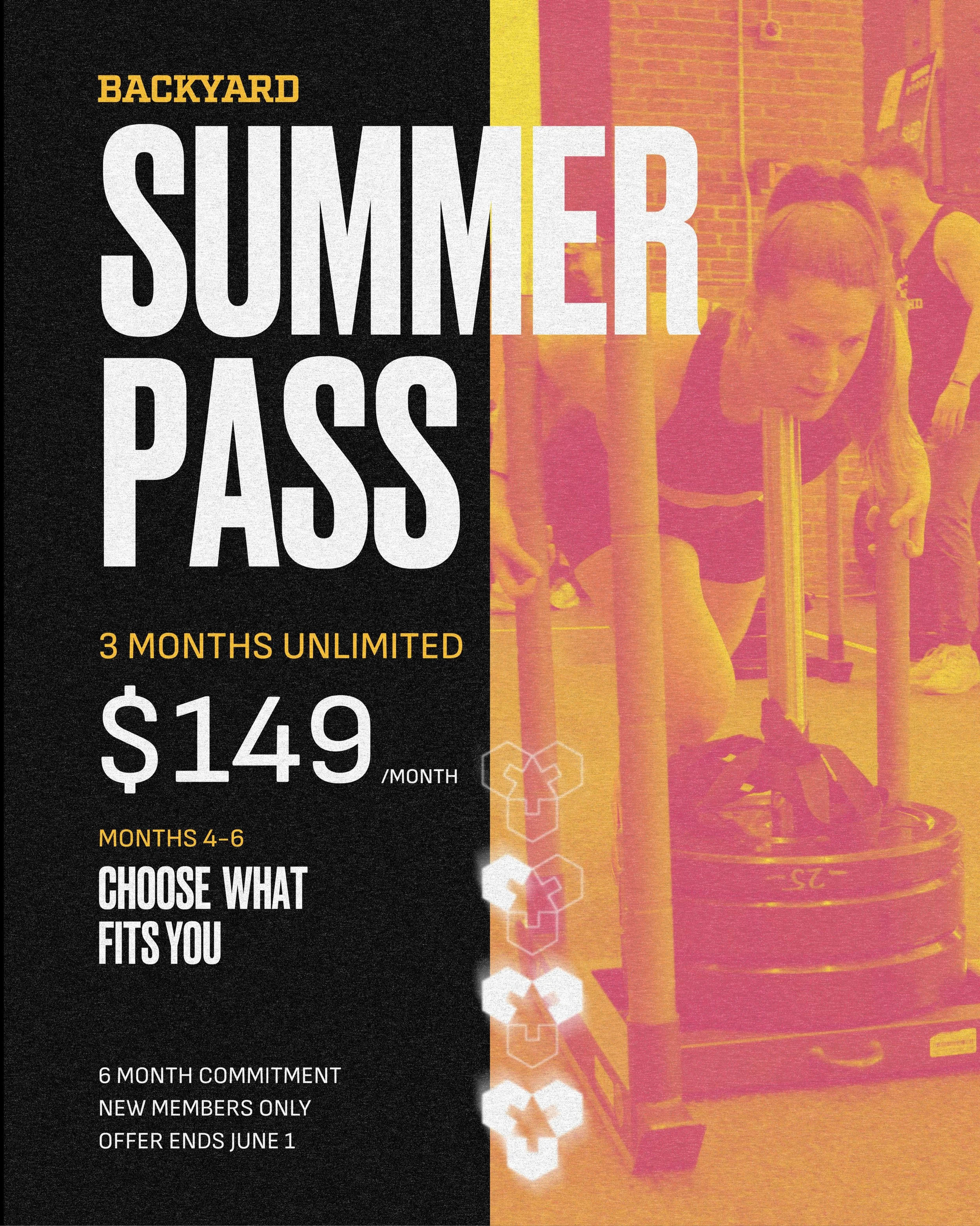 Your summer starts here ☀️

The Backyard Summer Pass is live: 3 months unlimited for $149/month with a 6-month commitment. Train all summer with the squad, build consistency, and keep the momentum going long after summer ends. 🔥

When you sign up, y