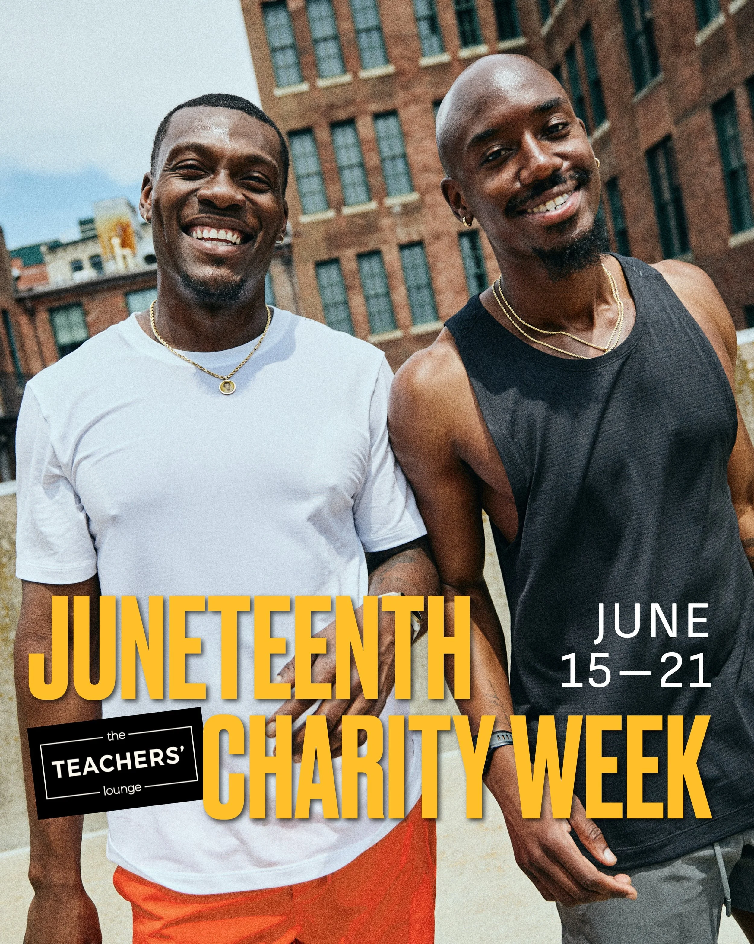 Next week, we move with even more purpose.

From June 15&ndash;21, we&rsquo;re hosting a week of Charity Classes in honor of Juneteenth and in support of @theteachersloungema, a Massachusetts nonprofit supporting educators and the communities they se
