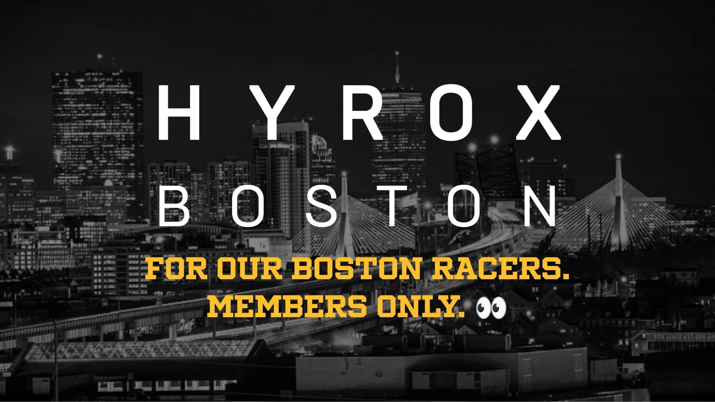 RACING HYROX BOSTON?