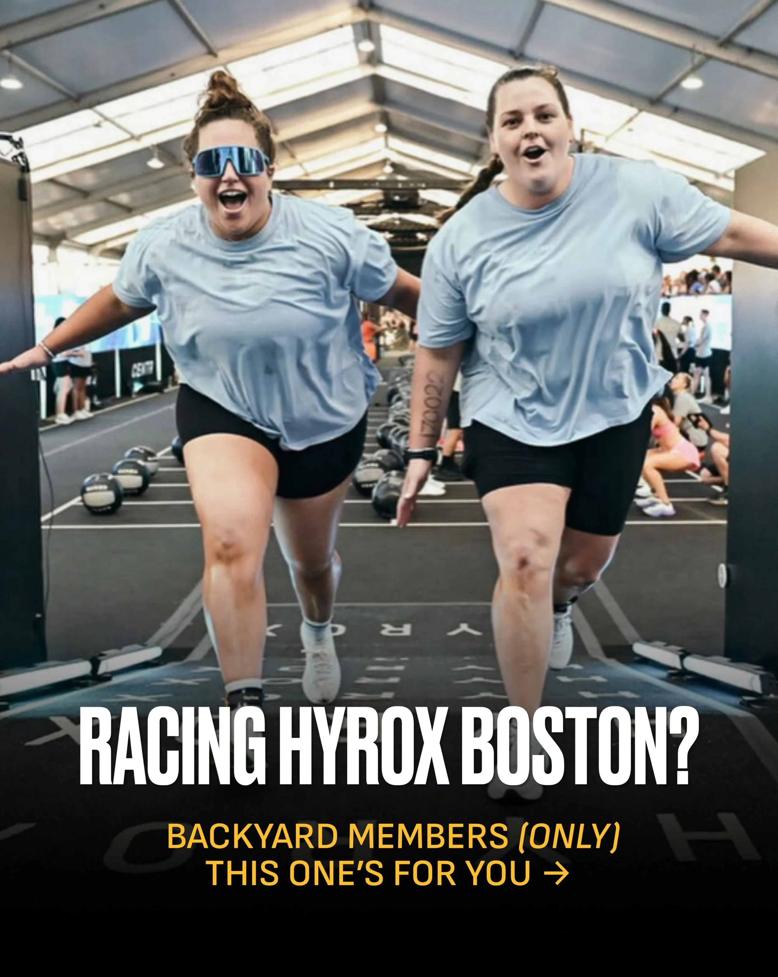 BACKYARD MEMBERS RACING HYROX BOSTON&hellip; 👀

This one is just for you.

We&rsquo;ve got something pretty special planned for our members taking on Boston this fall, and for now, that&rsquo;s about all we&rsquo;re saying. 🤐

What we can tell you: