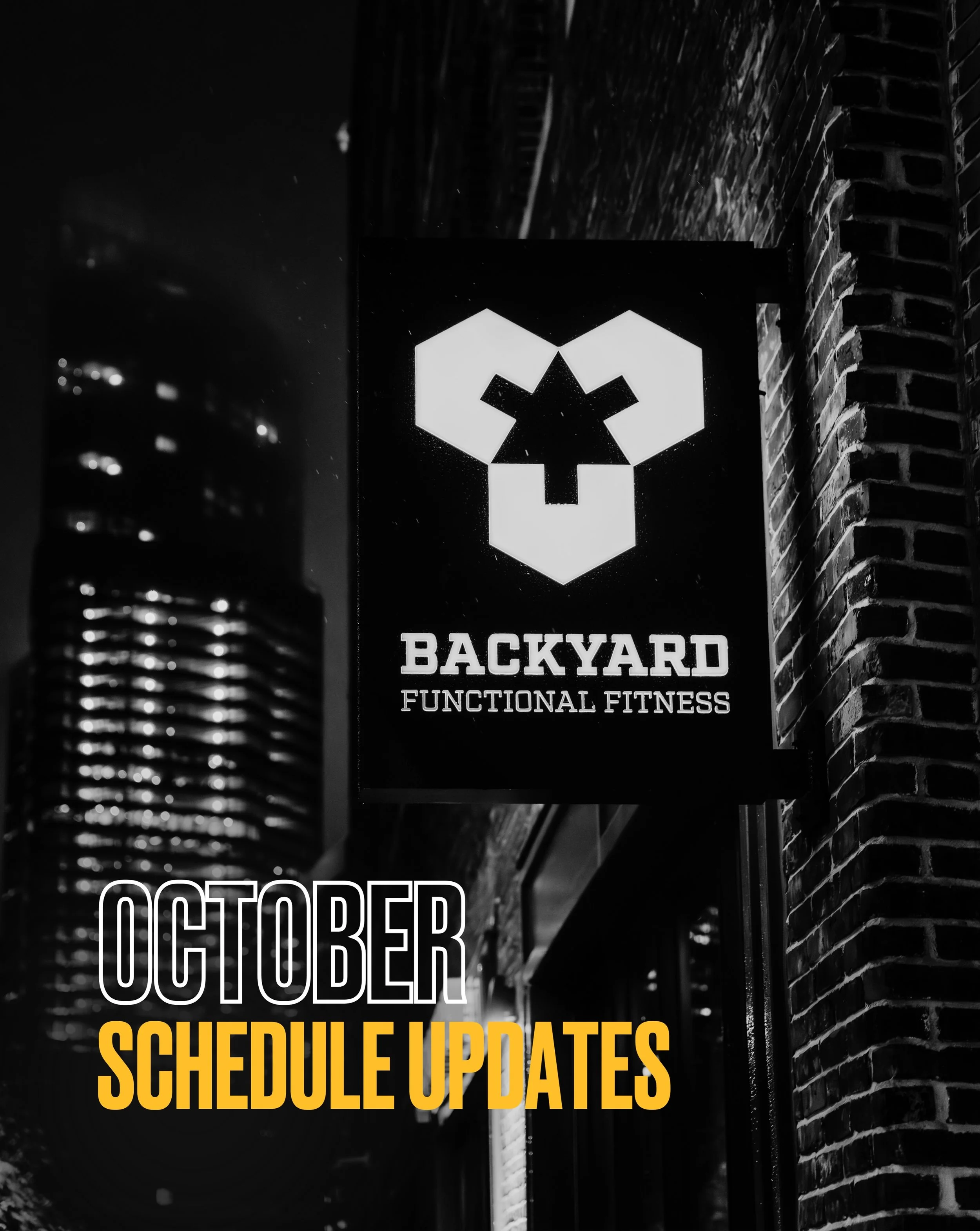 October schedule shake-up 👀🔥 Same classes you know. Same Backyard energy.

Switch it up &amp; JUST SHOW UP. 💪