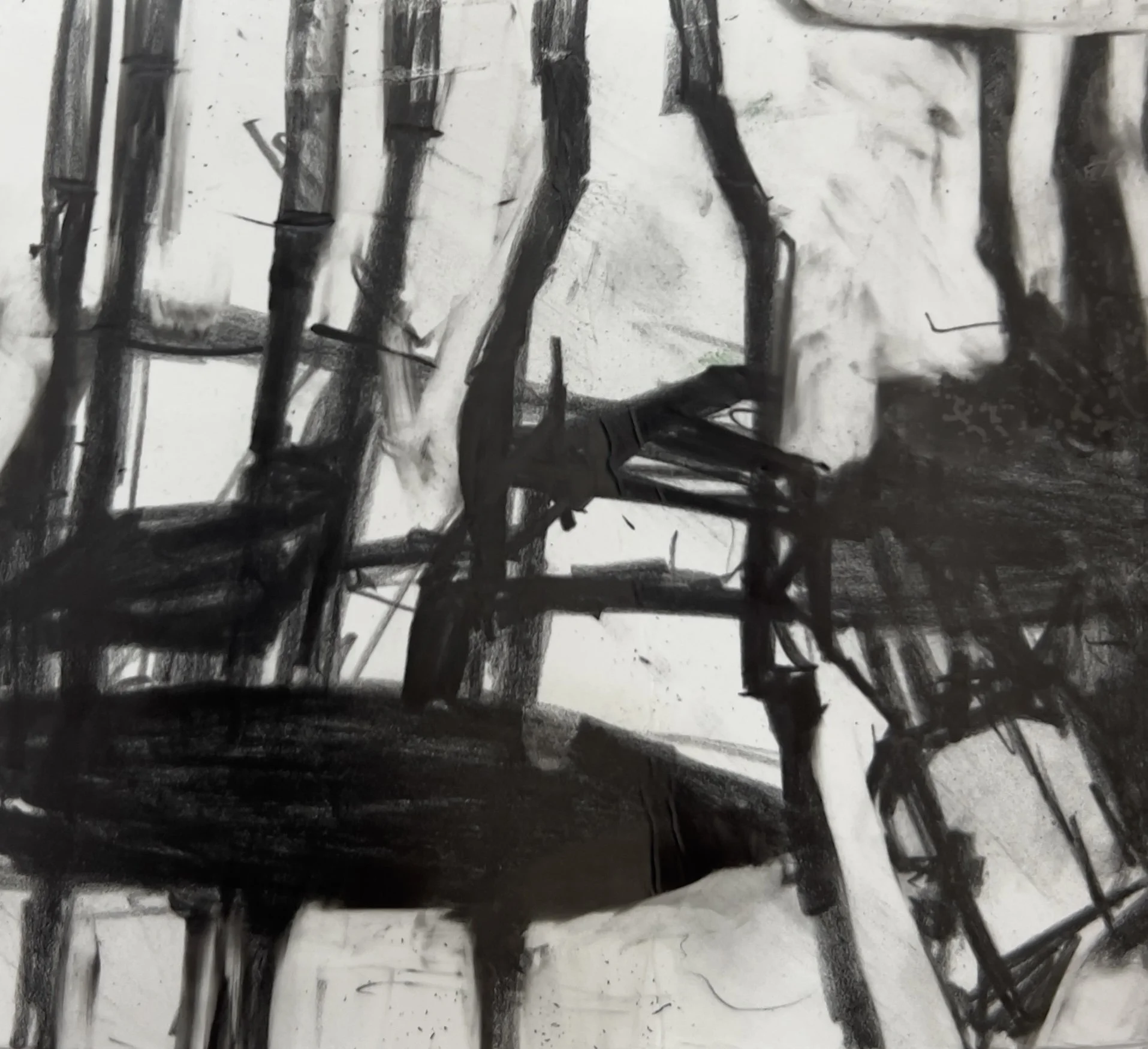 Unfixed - 2025 - Graphite on Yupo - 20*20cm