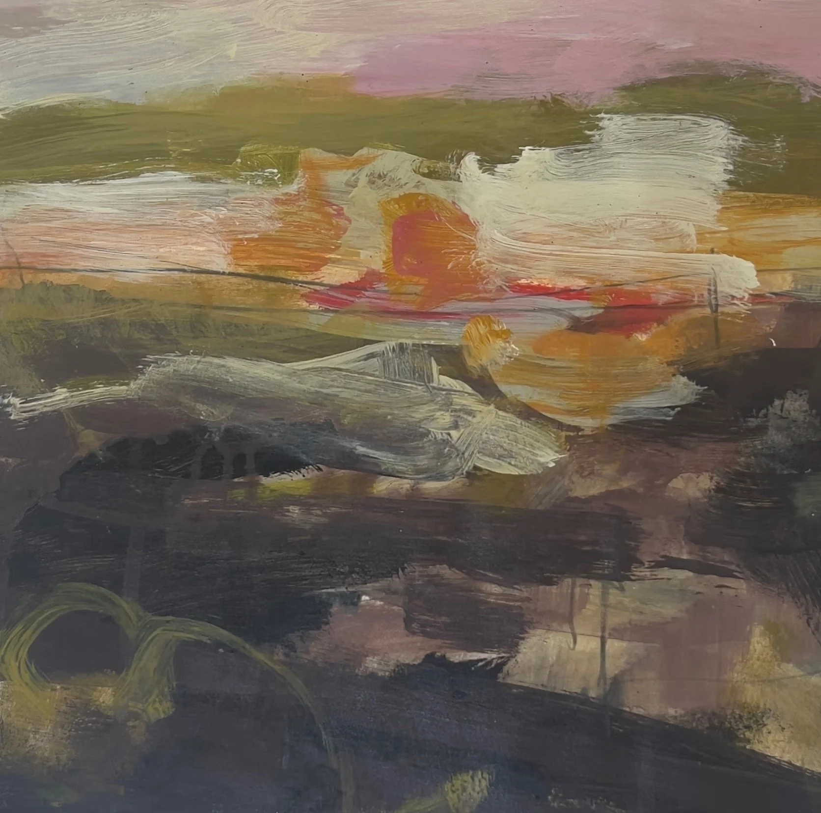 Remnant - 2026 - Acrylic on Canvas - 21*46cm