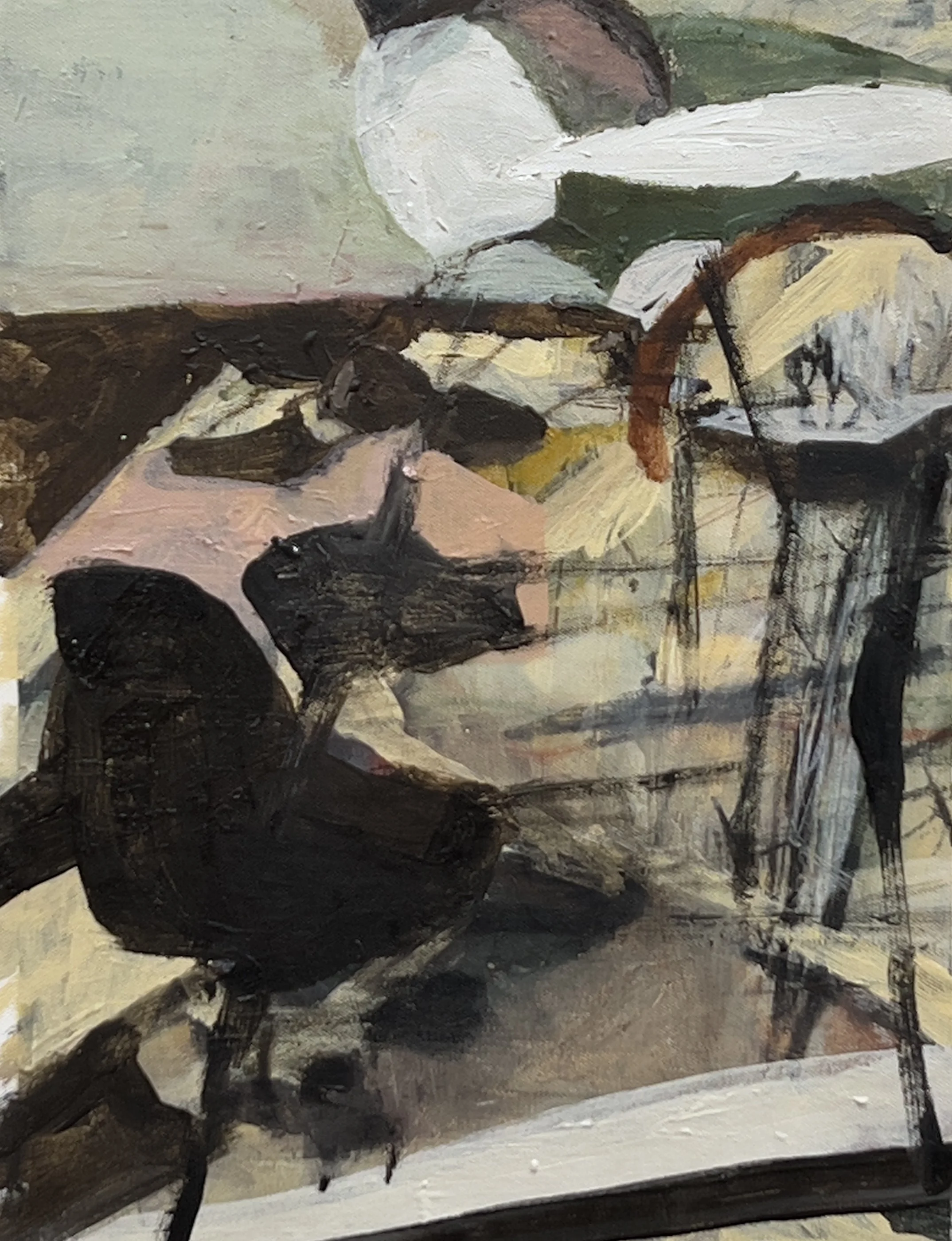 Uncertain Ground - 2026 - Acrylic on Canvas - 50*40cm