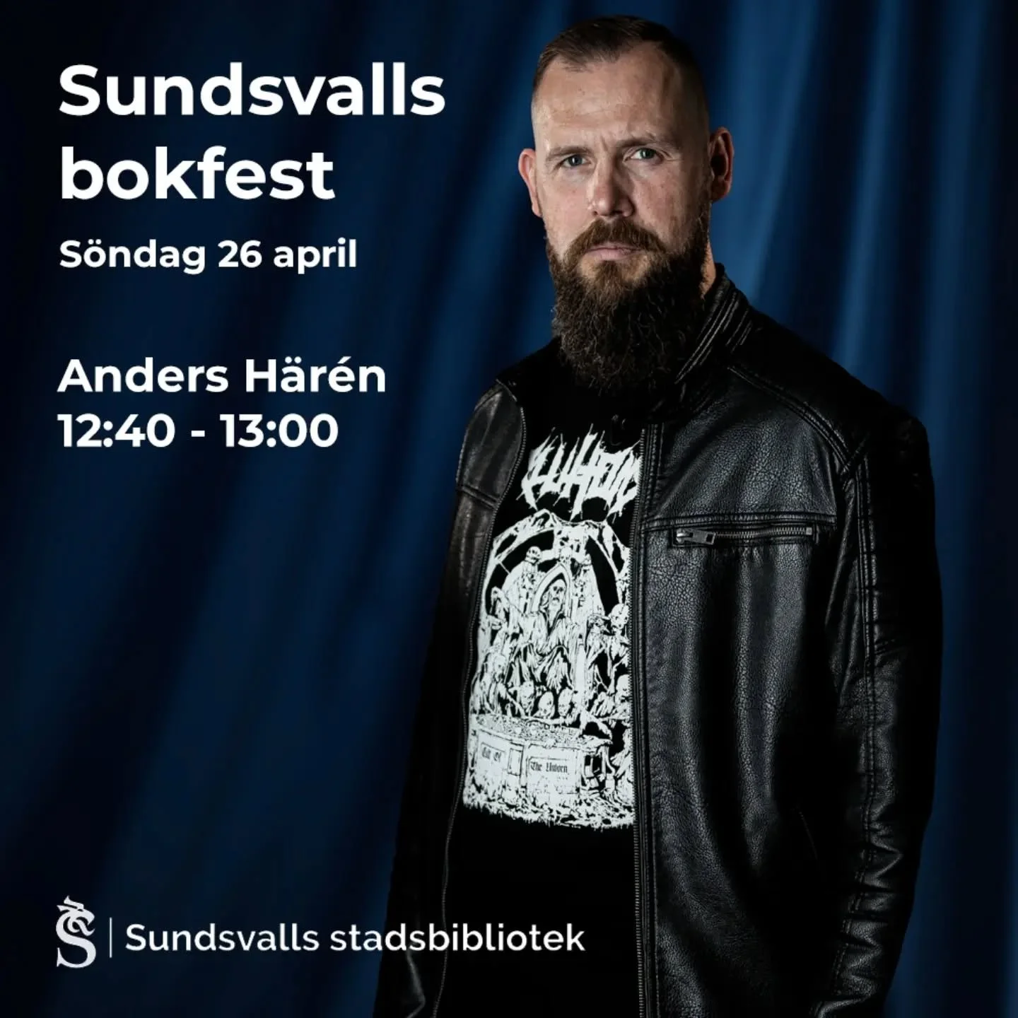Imorgon &auml;r det Sundsvalls bokfest p&aring; Kulturmagasinet. Kom f&ouml;rbi och tr&auml;ffa flera lokala f&ouml;rfattare. 12:40 blir jag intervjuad och kommer bland annat att prata om uppf&ouml;ljaren till Under Ytan. @sundsvallsstadsbibliotek