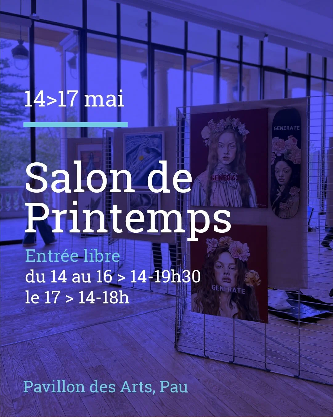 🎨 Le Salon de Printemps, &ccedil;a commence demain au Pavillon des Arts !
🩵 Pr&egrave;s de 40 artistes peintres et sculpteurs
💙 Artistes invit&eacute;s : collectif &laquo;&nbsp;Interpr&eacute;ter et figurer&nbsp;&raquo;, avec @bordinat.florent, @b