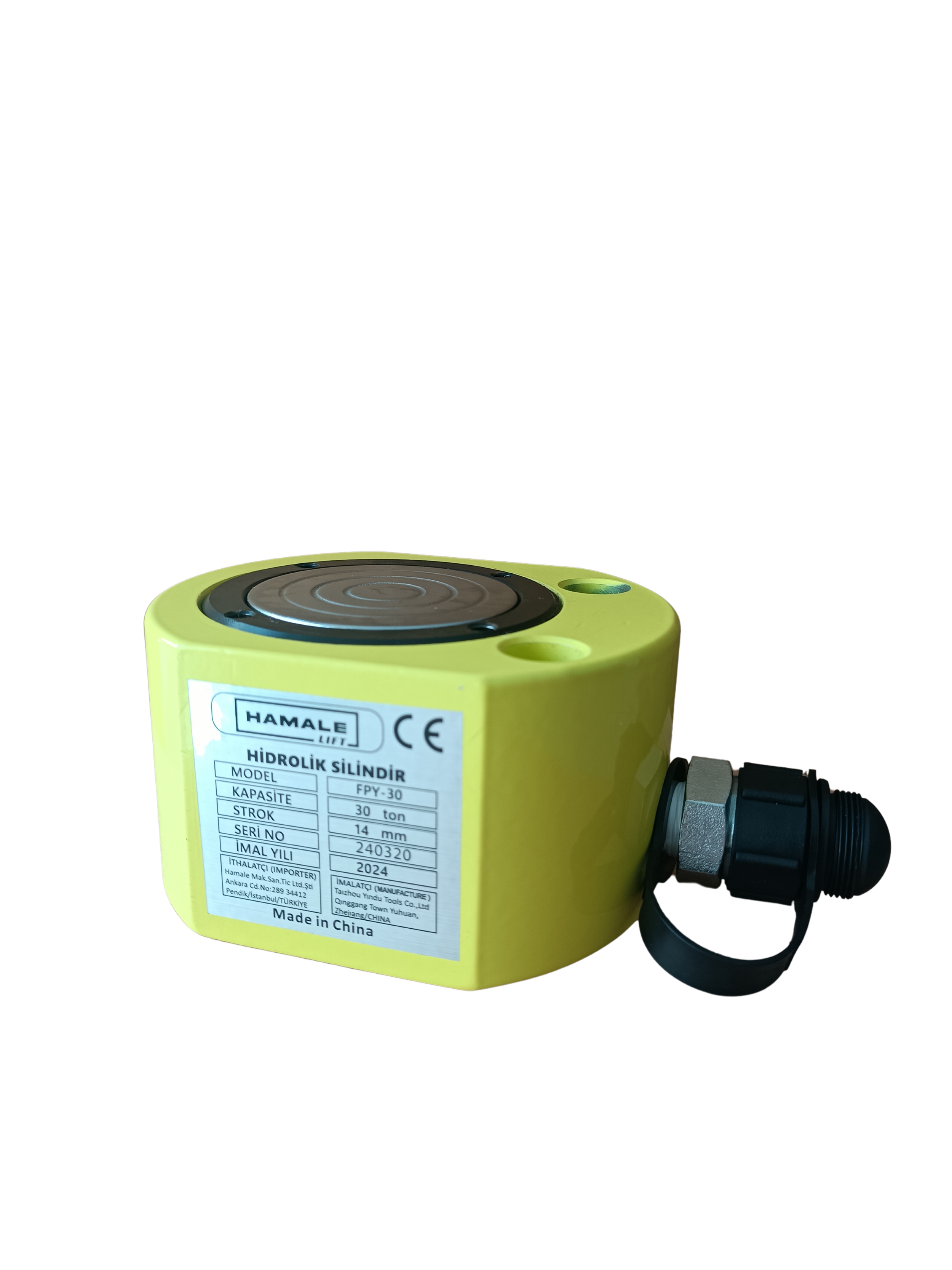 30 TON 14MM YASSI SİLİNDİR