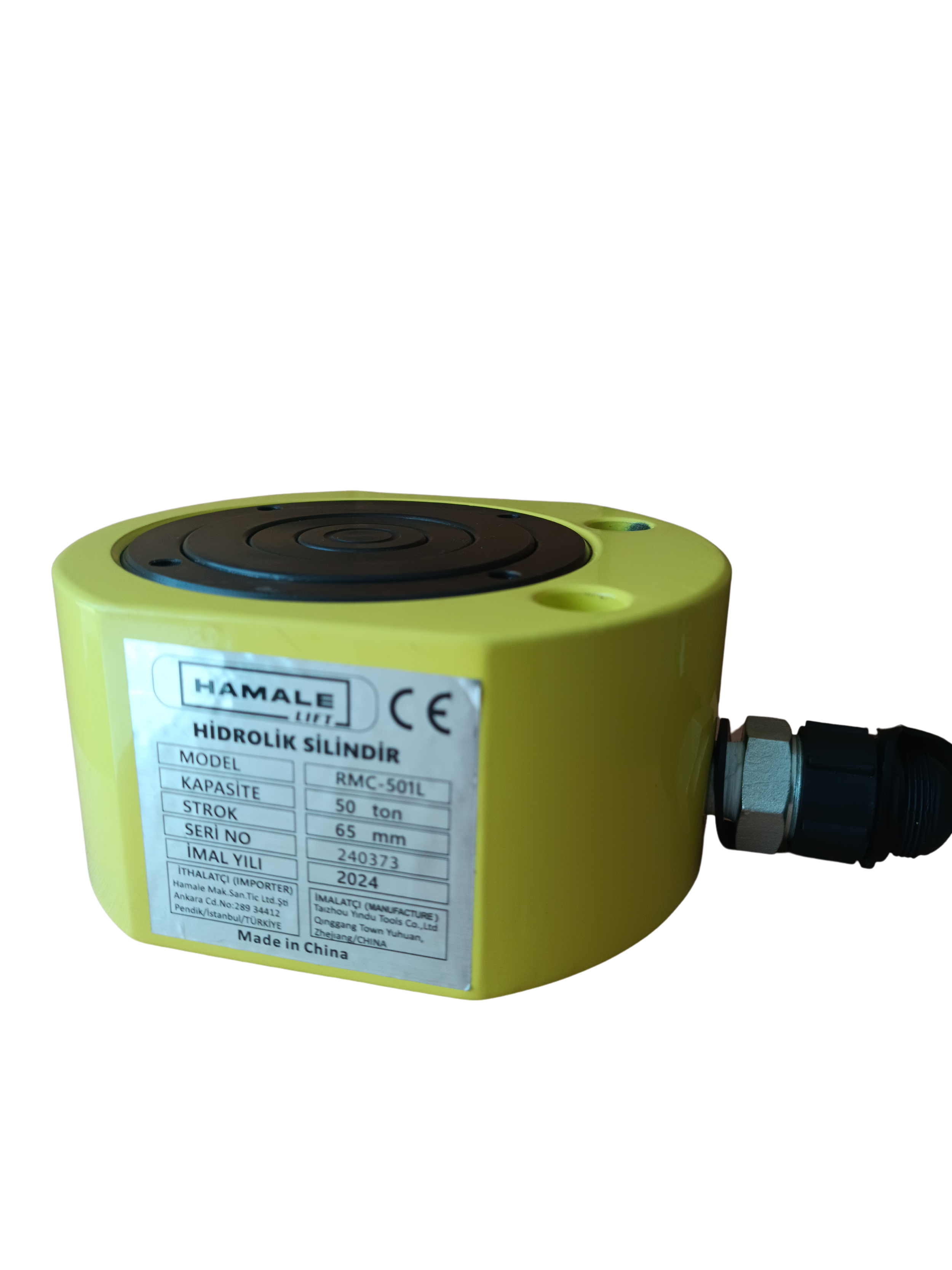 50 TON 65MM KADEMELİ YASSI SİLİNDİR