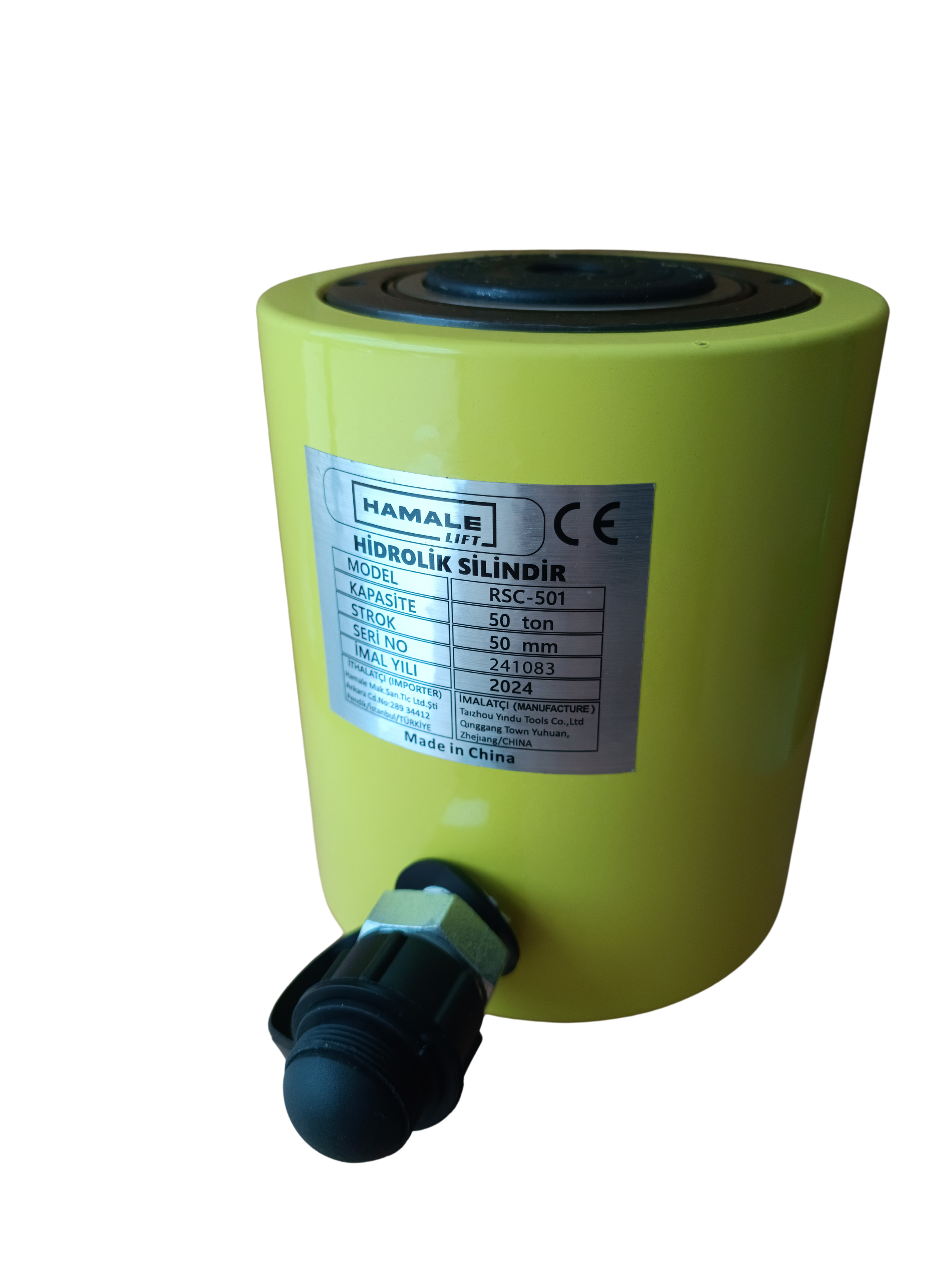 50 TON 50MM HİDROLİK SİLİNDİR