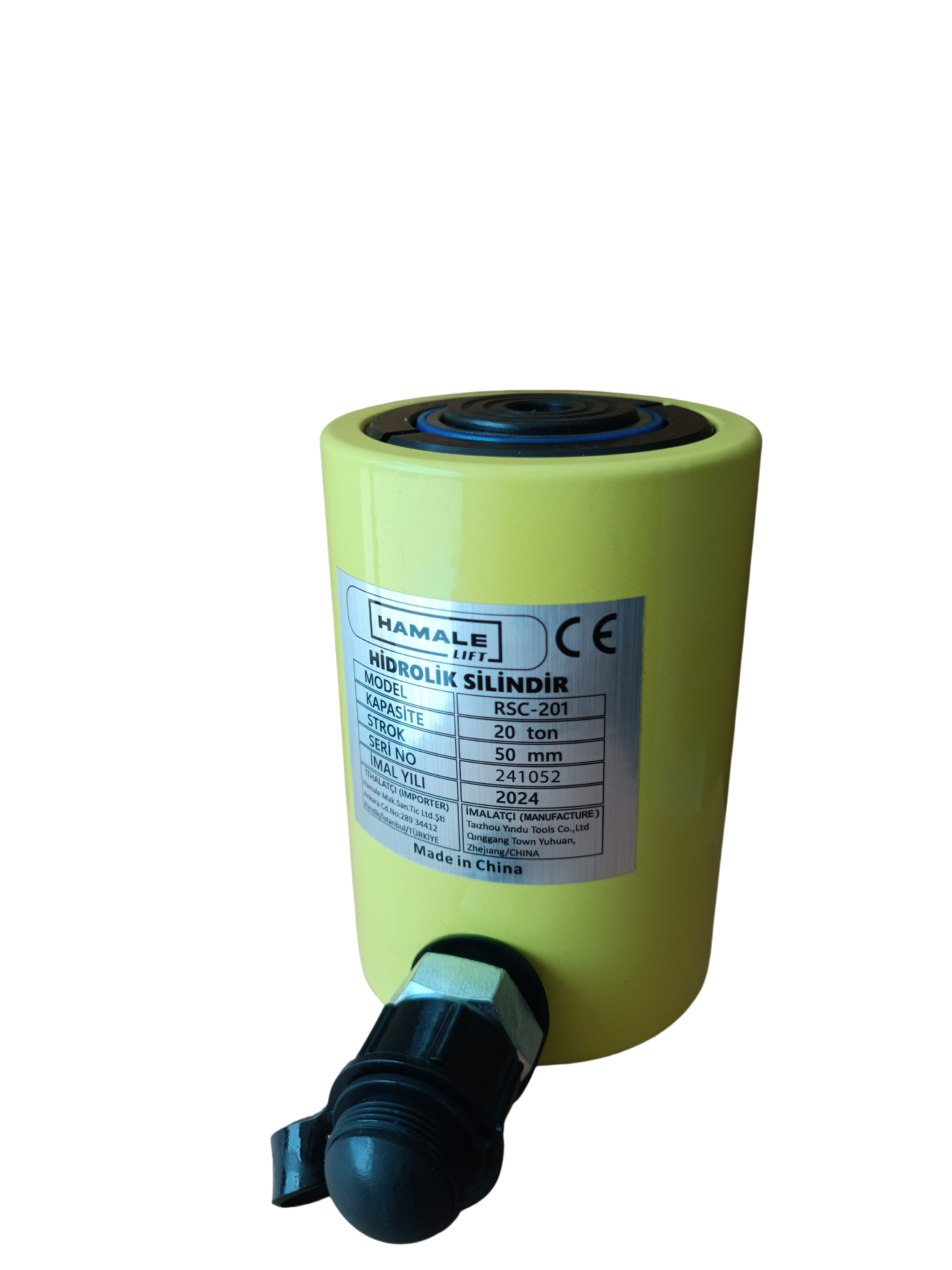 20 TON 50MM HİDROLİK SİLİNDİR