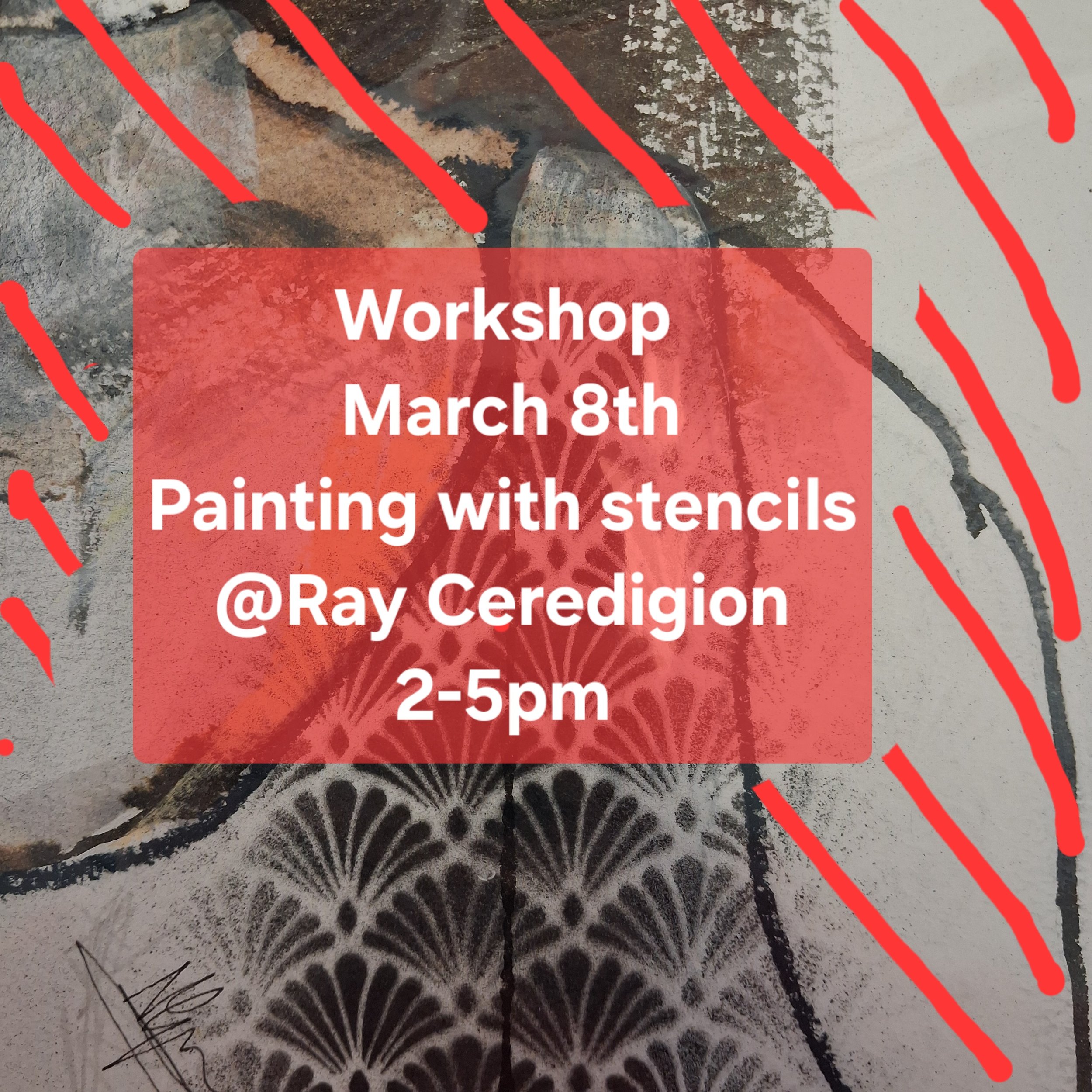 Painting with stencils workshop