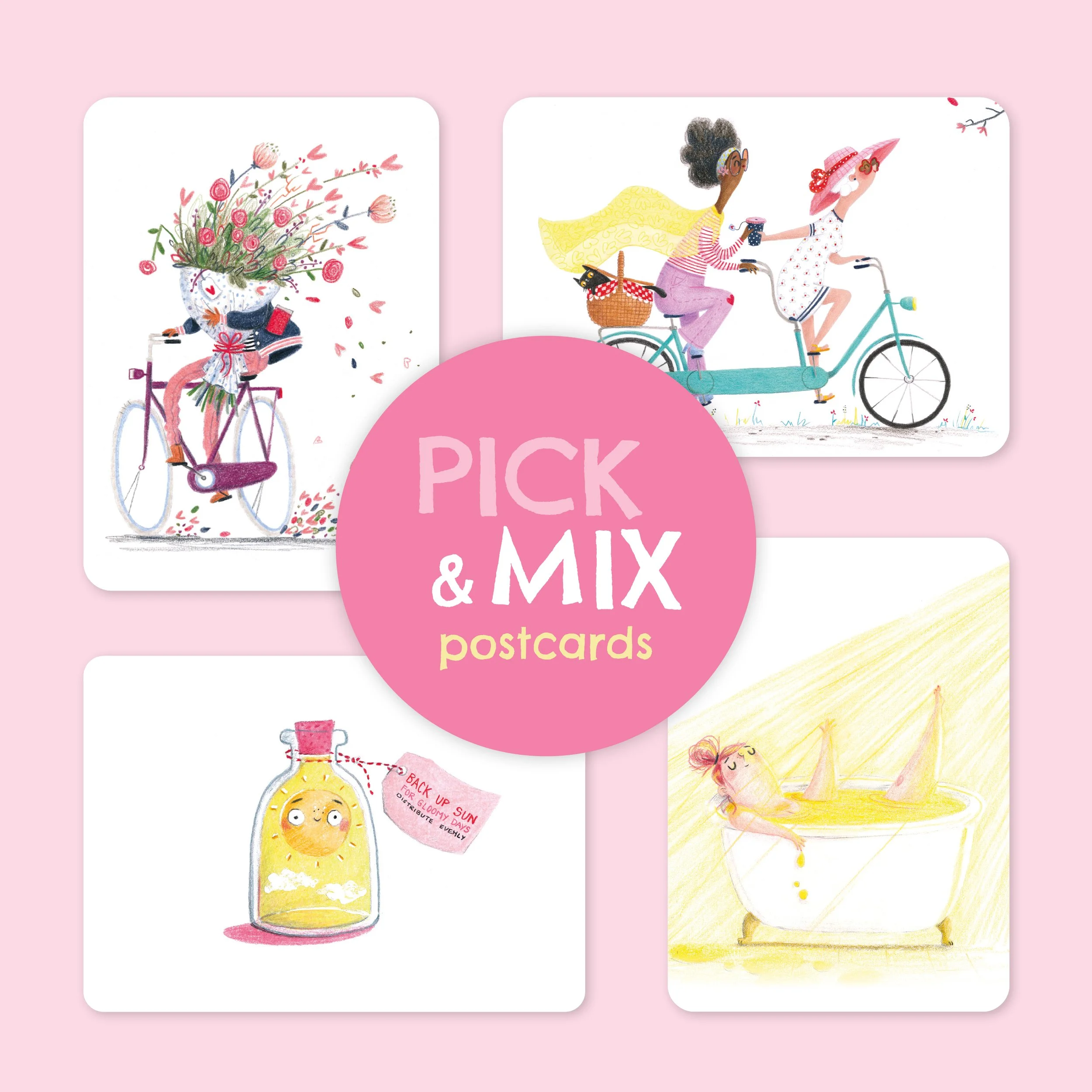 Pick & Mix postcard set