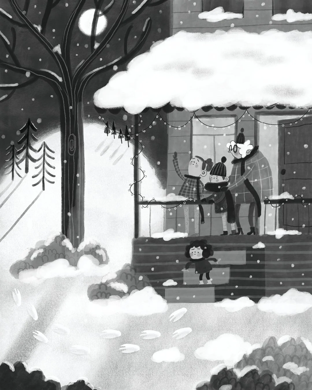 The stranger disappears