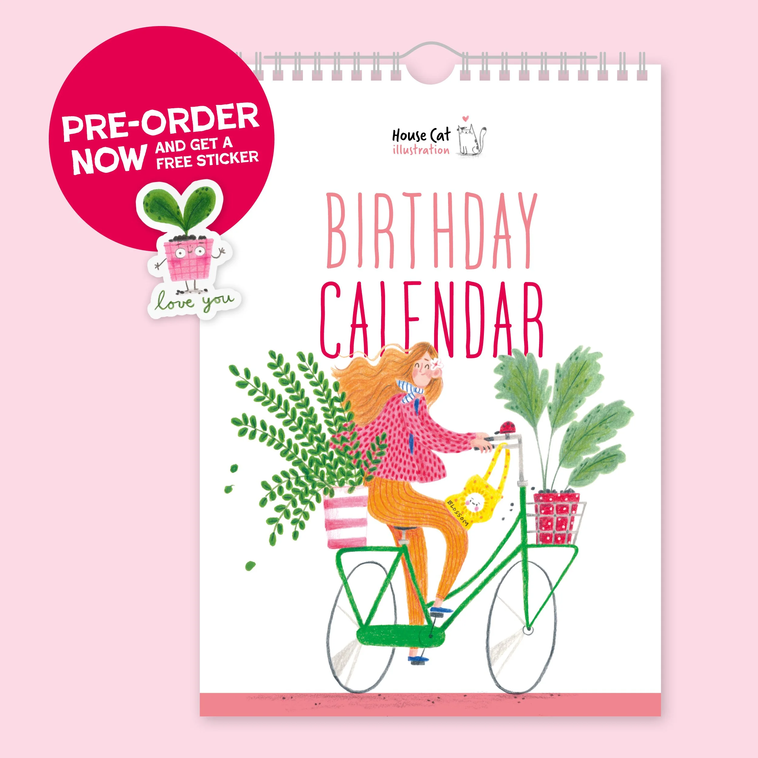 Wall calendar 'plant lovers'