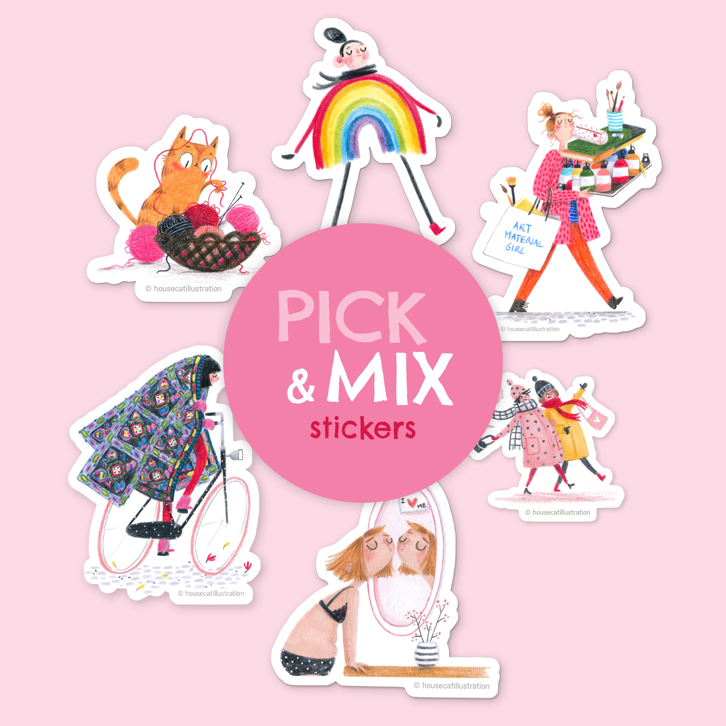Pick & Mix sticker set