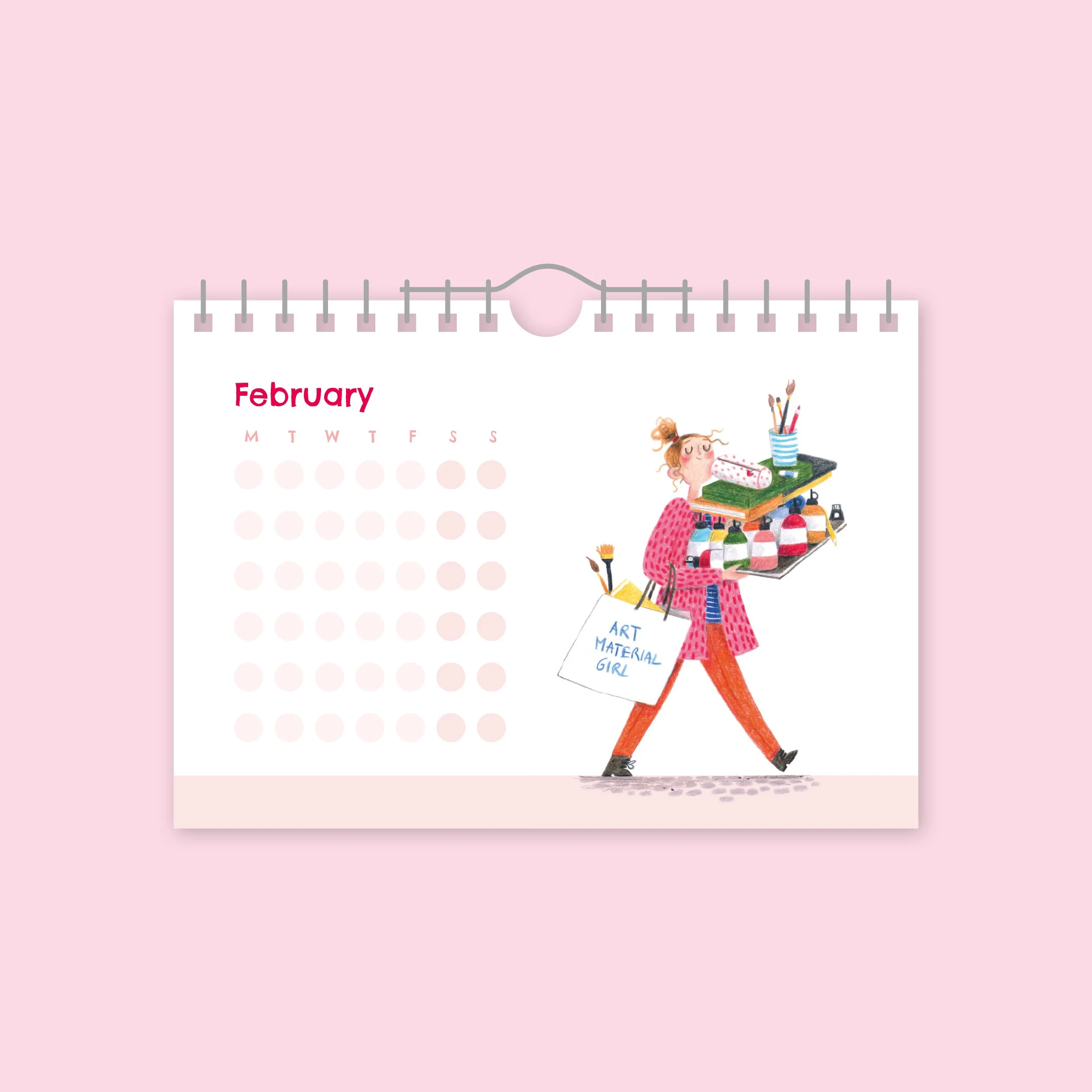 Desk calendar open dates