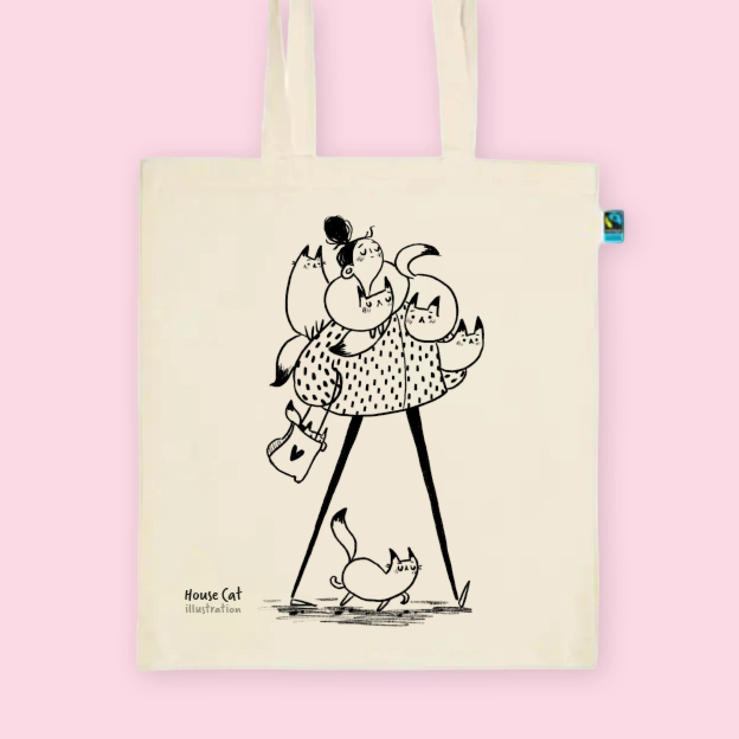 Tote bag 'Cat lady'
