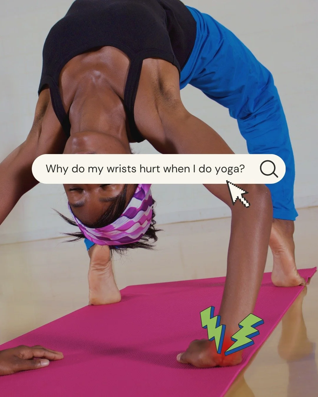 If you&rsquo;re anything like me, the first thing you did when your wrists started hurting was Google:

🔎 Why do my wrists hurt in [insert asana here]?

I&rsquo;ve been down that rabbit hole and I&rsquo;m here to save you from doing the same.

The i