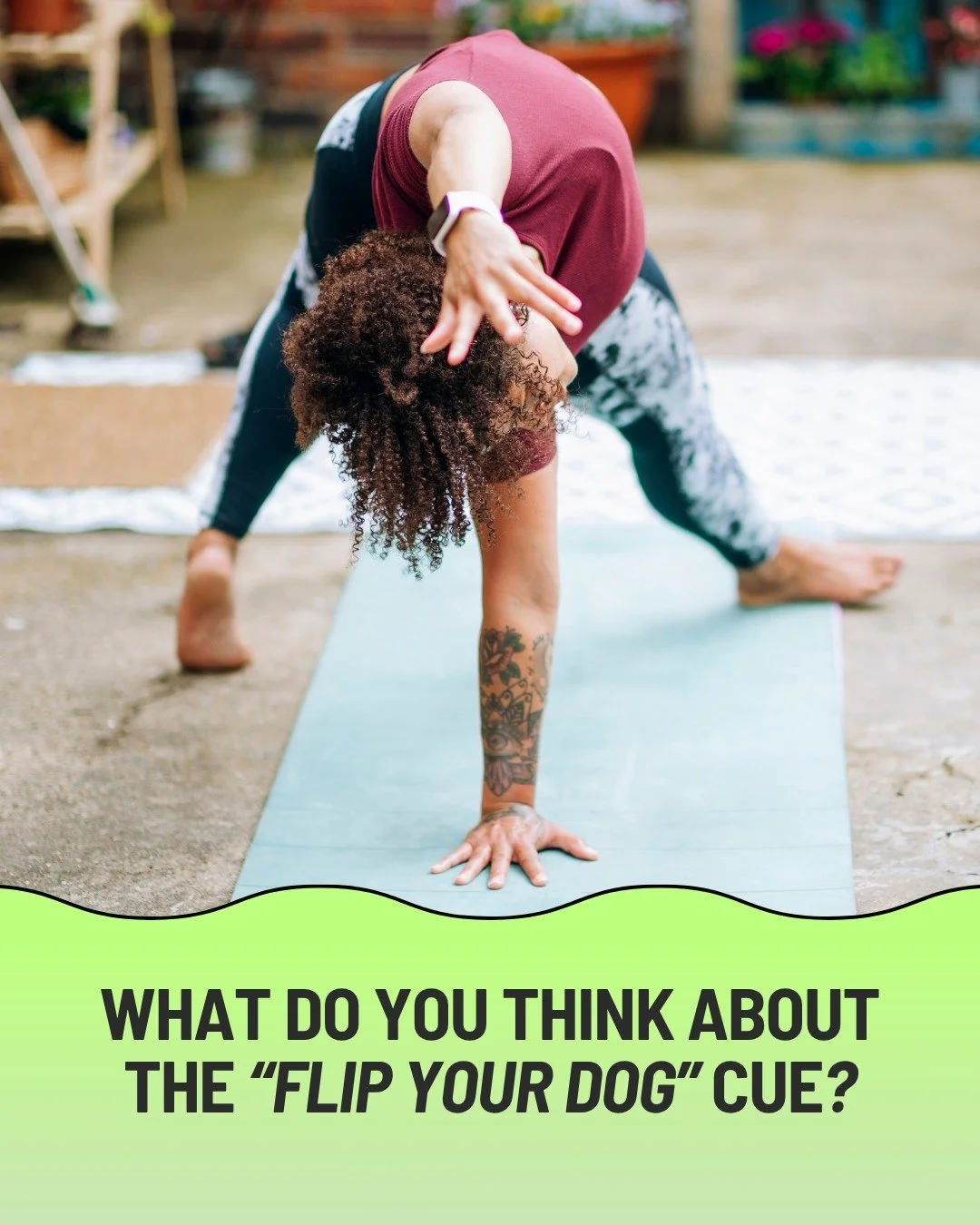 It's a common cue for Wild Thing, but is it an effective one? I'd love to her your thoughts - and don't worry, this isn't a test and there's no right or wrong answer. 🫶

I recently wrote a blog post called "3 common yoga cues that could be caus