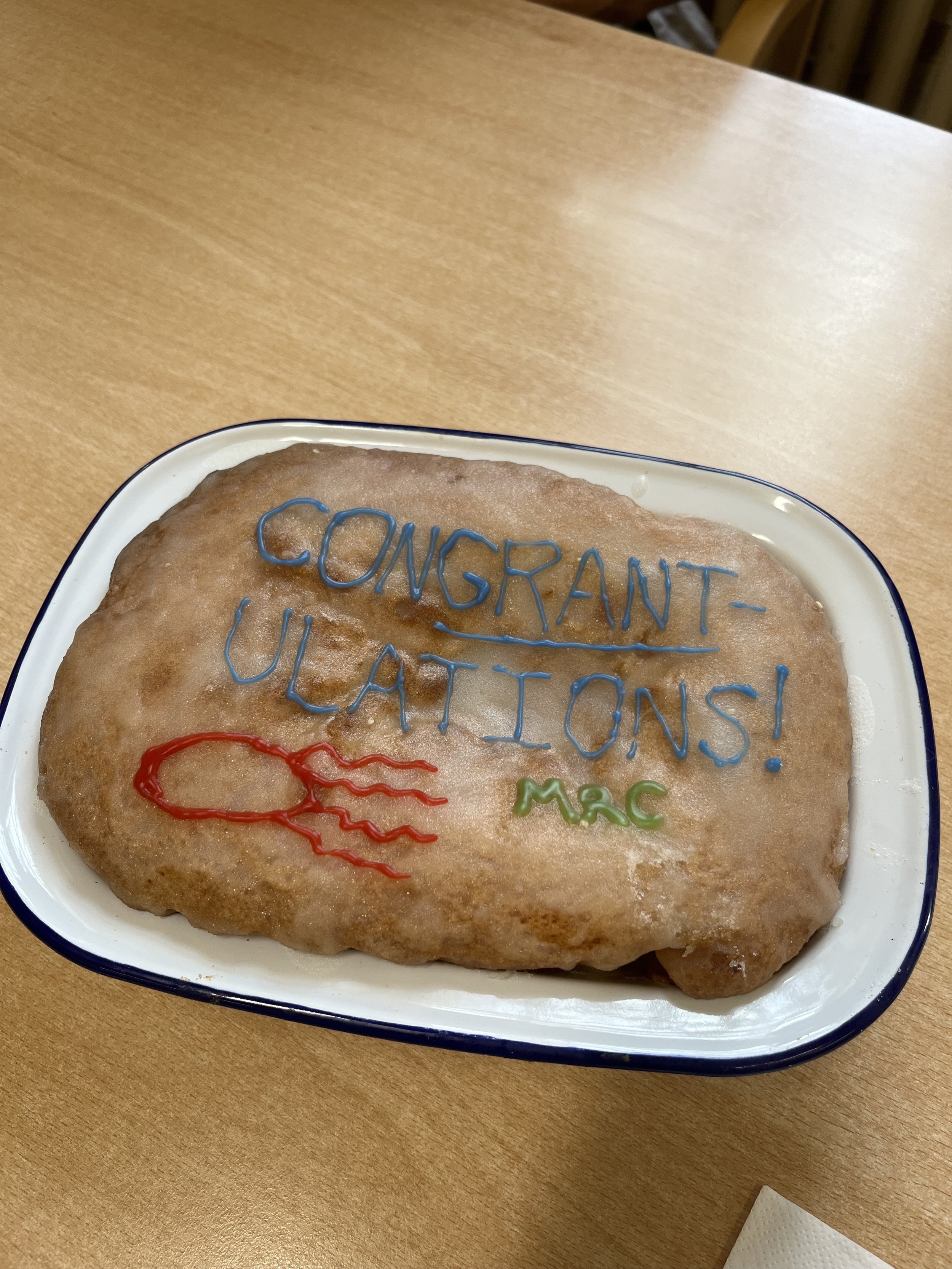 We are so honoured to have been granted MRC funding to support our work. Thank you Isabella for the amazing cake. We will be recruiting for a postdoc soon so watch this space if you are interested!