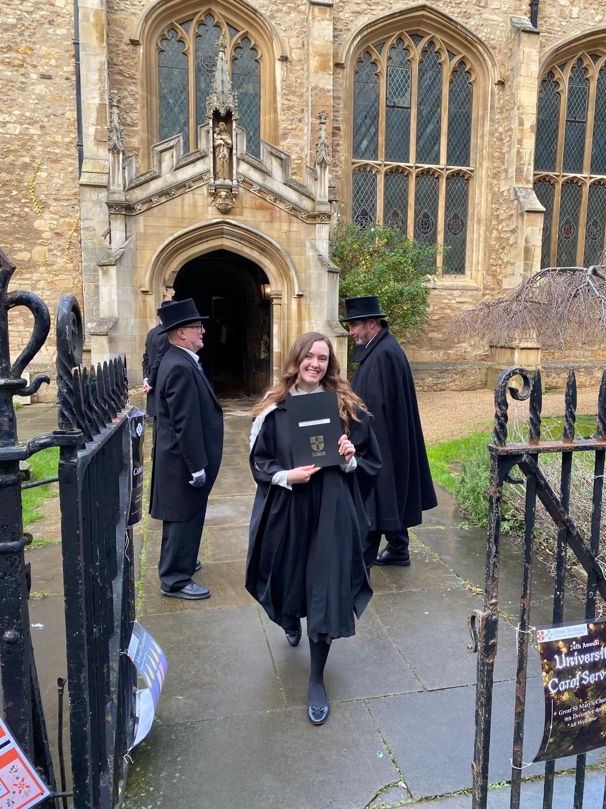 Congratulations to Georgia - our first Masters student, who graduated this weekend. We are very proud!