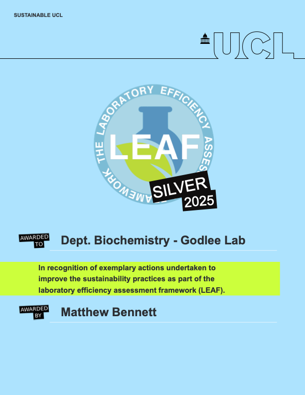 We won our LEAF silver award! Click if you want to see more about the program.