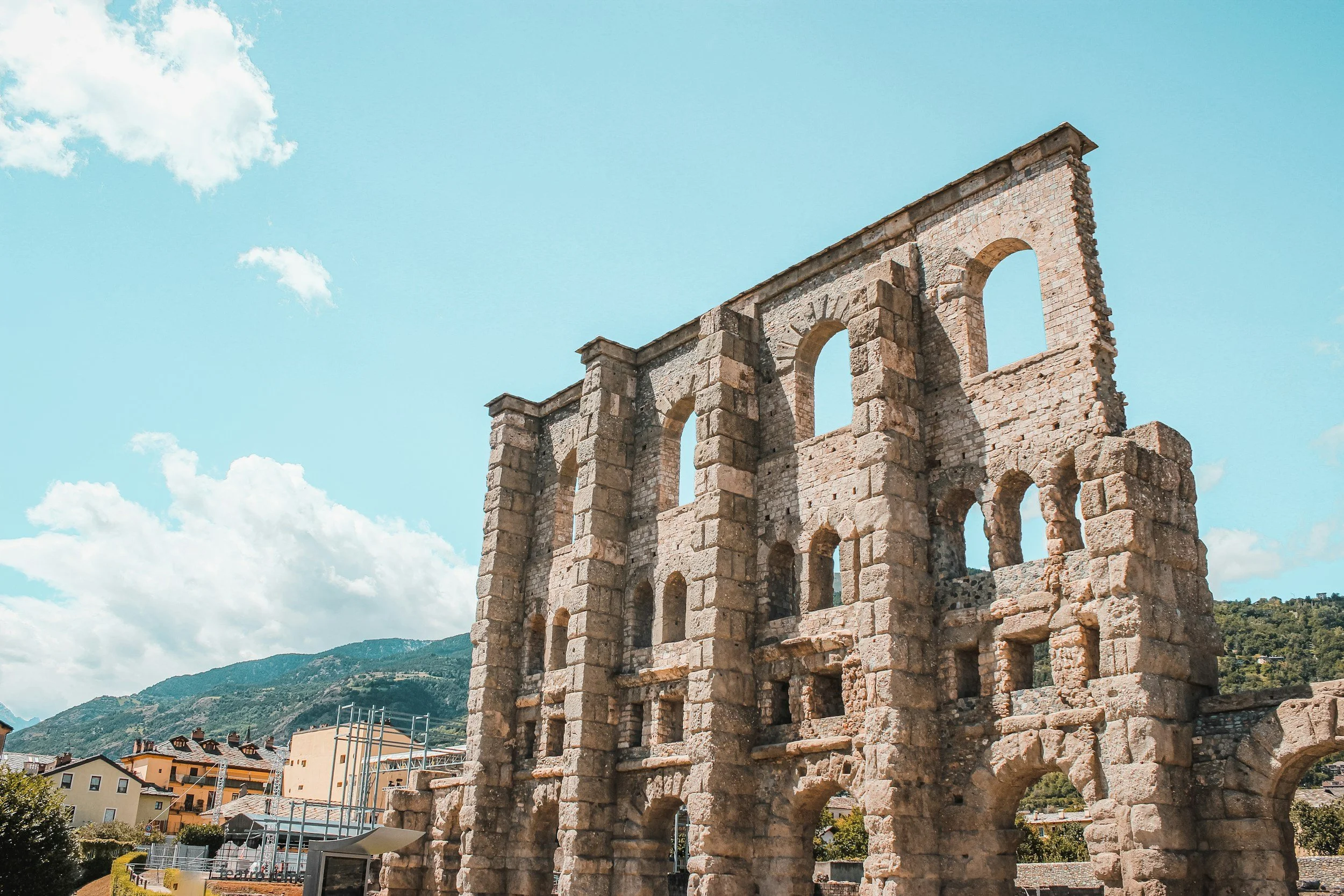 Aosta Valley Italy - Roman theatre