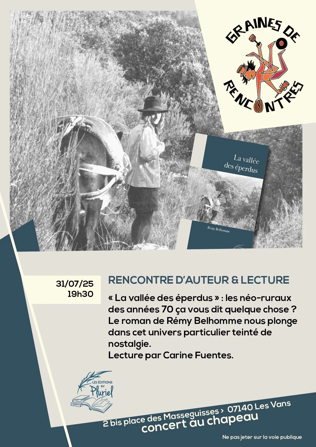 Lecture à Graines de rencontres “La vallée des éperdus ”