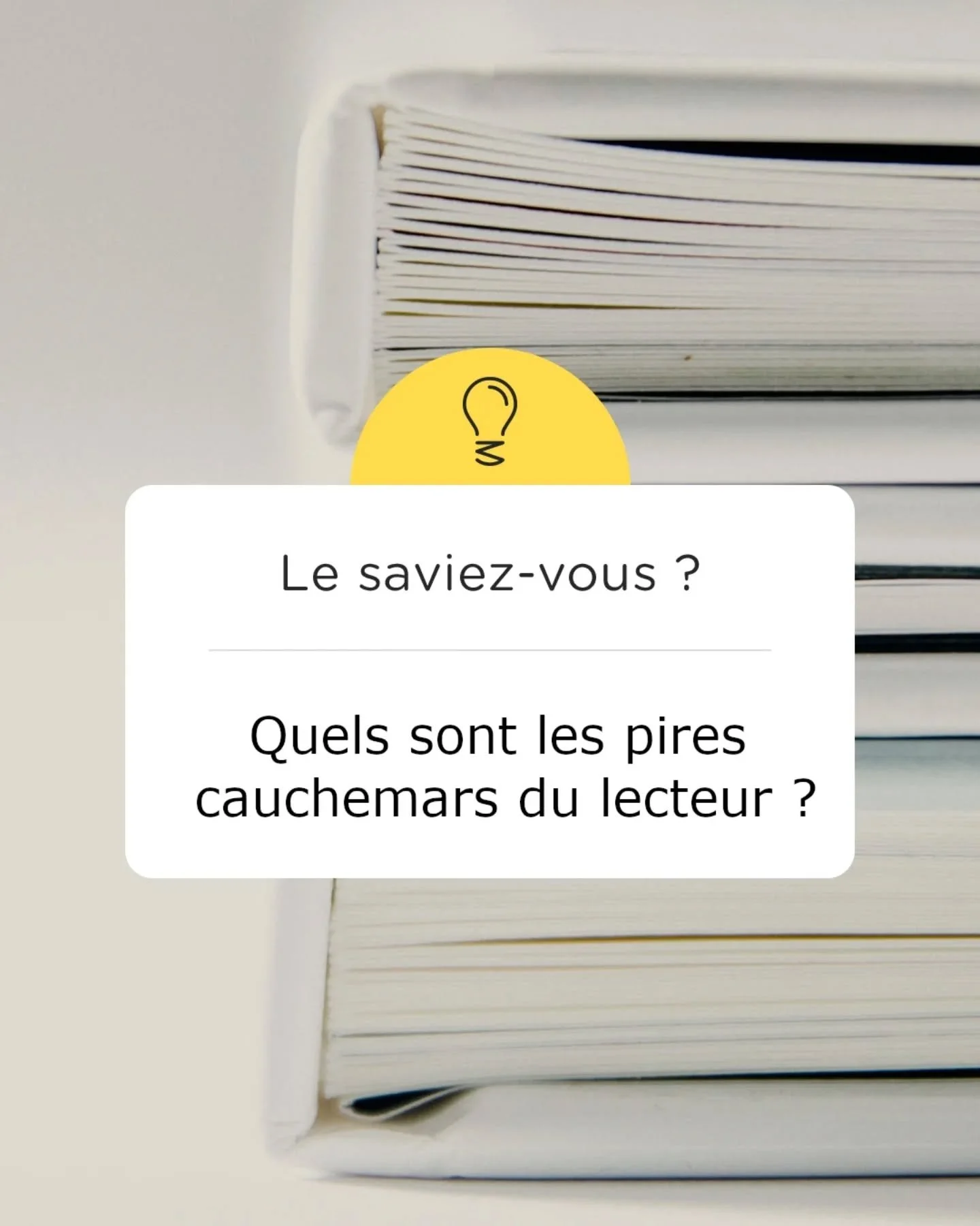 Chez LEAP, on prend soin des lecteurs pour leur &eacute;viter tout cauchemar !

www.leseditionsaupluriel.com
www.atelier-pluriel.com

#lire #lirepourleplaisir #lirecestlavie #lirelirelire #livre #livres #livraddict #livresaddict #livreblogger #livrst