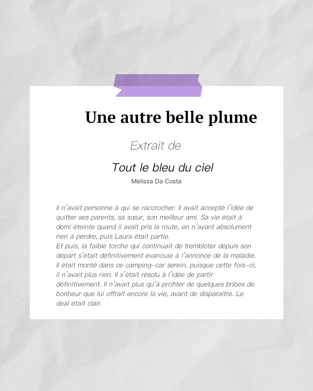 Vous ne l&rsquo;avez toujours pas lu ? Pour vous en convaincre, voici un extrait et un r&eacute;sum&eacute; du livre.
Petitesannonces.fr : &laquo; Jeune homme de 26 ans, condamn&eacute; &agrave; une esp&eacute;rance de vie de deux ans par un Alzheime