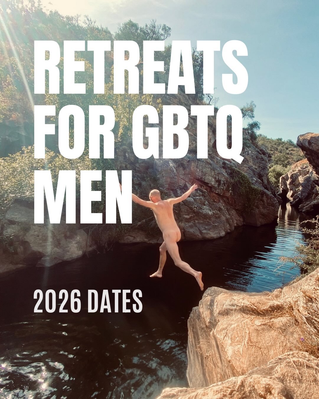 Spaces filling up - over half full already!

Come join us next year for the trip of a lifetime. These are Retreat adventures for Gay Bi Trans Queer men looking to make positive changes in their lives.

These retreats take place in beautiful locations