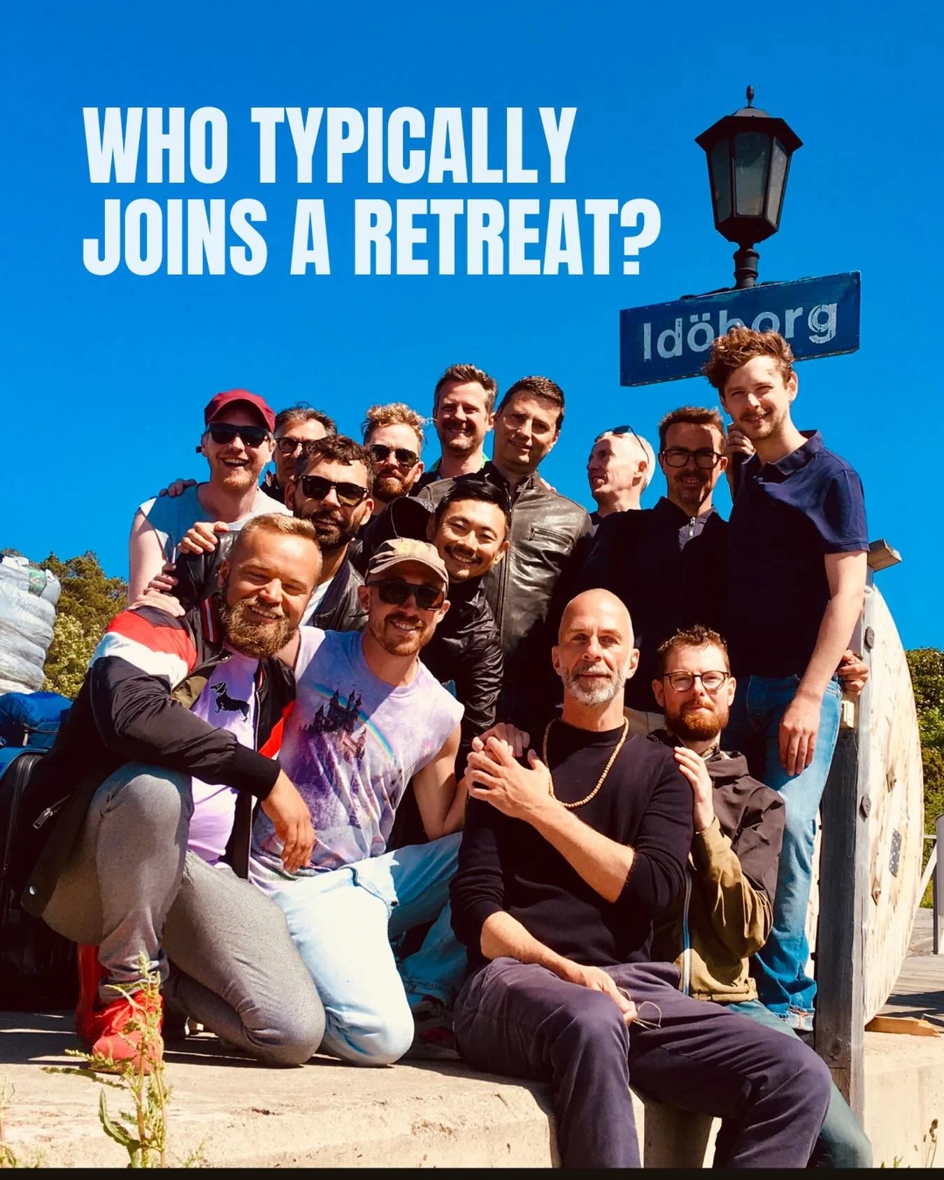 Each group is a unique and diverse group of gay bi trans queer men from around the world. The youngest are perhaps in their 20s, most of the group are in their 30s and 40s. With GBTQ men in their 50s, 60s and 70s joining too. We recently had one man 