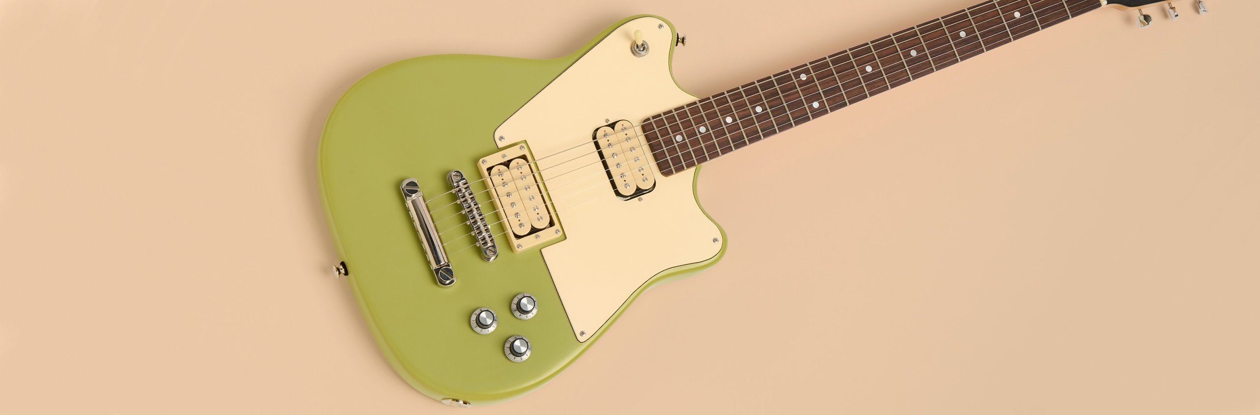 Handcrafted Samsa-F Green Electric Guitar