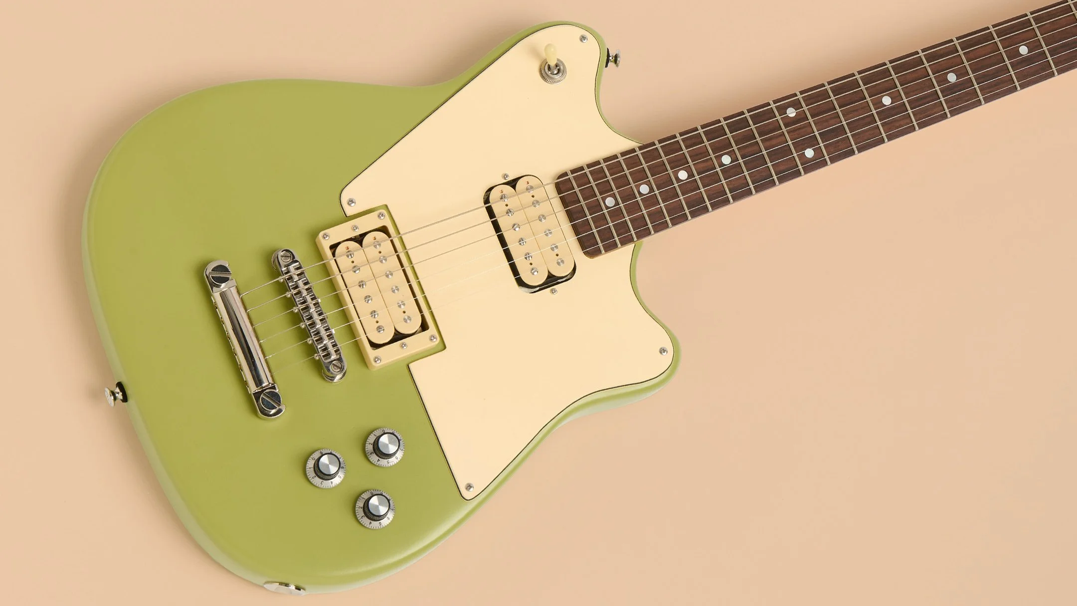 Handcrafted Samsa-F Green Electric Guitar
