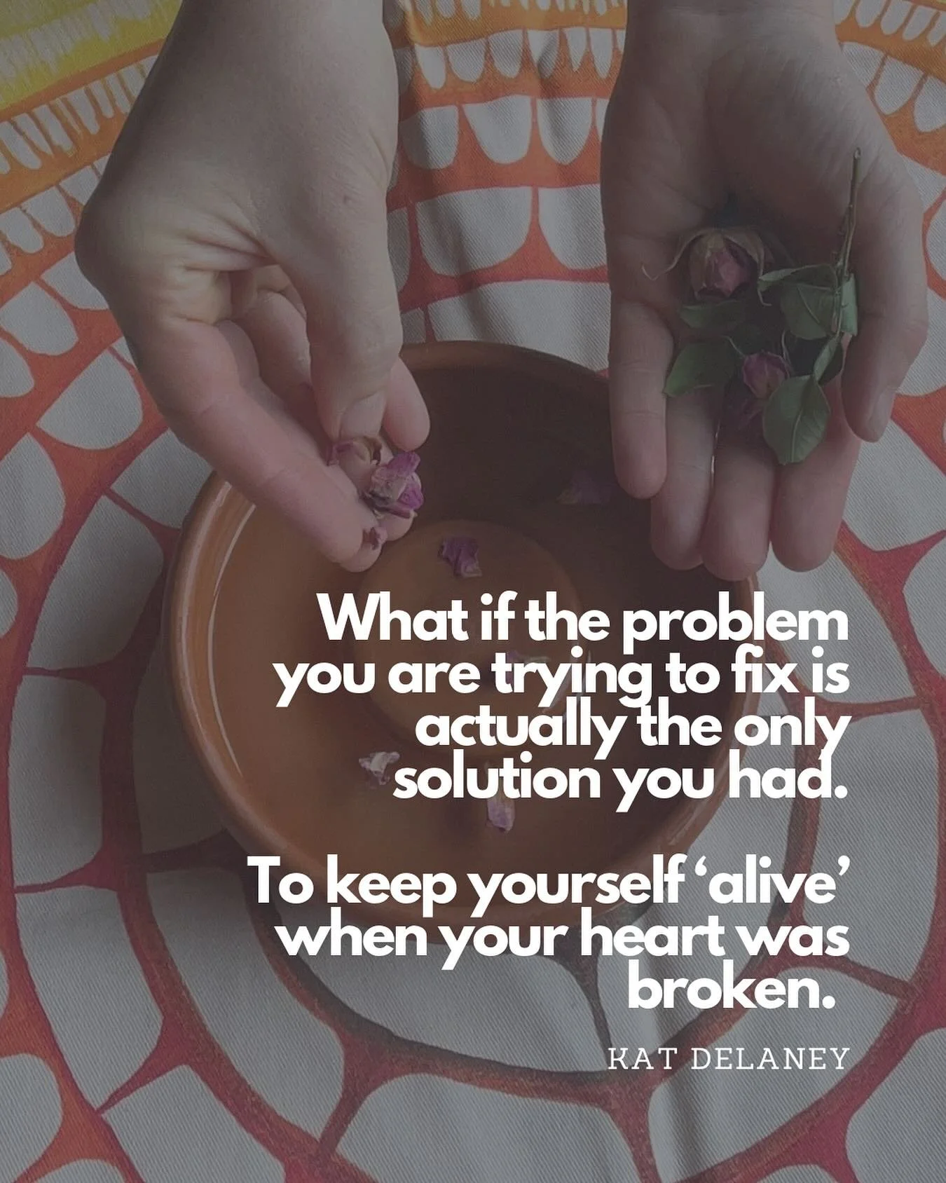 We get so caught up in our problems- the need to please people, our relentless busyness, the anger that erupts onto our children. The problem is us and we need to fix it. 

What if the problem was the only way you knew to survive? 

The child whose p