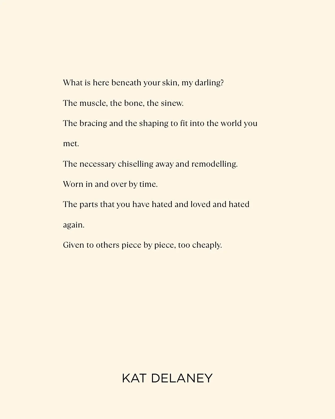 What is here beneath your skin? ✨