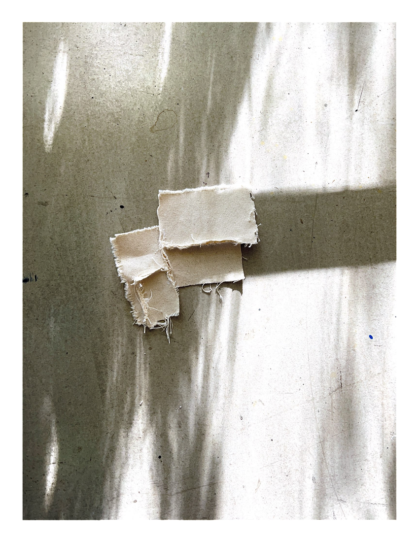 Hand-stitched fabric