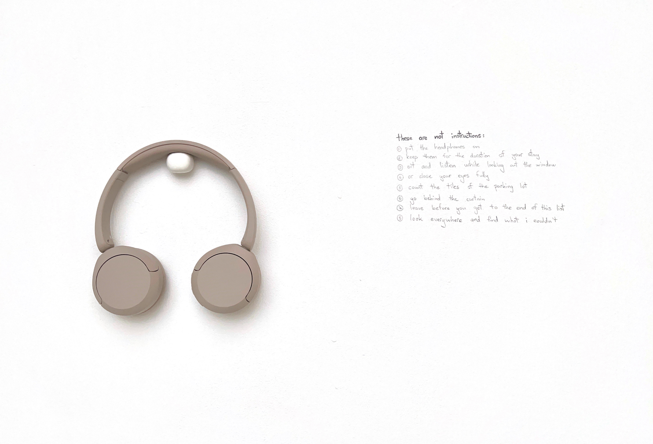 Not-Instructions in Room 1